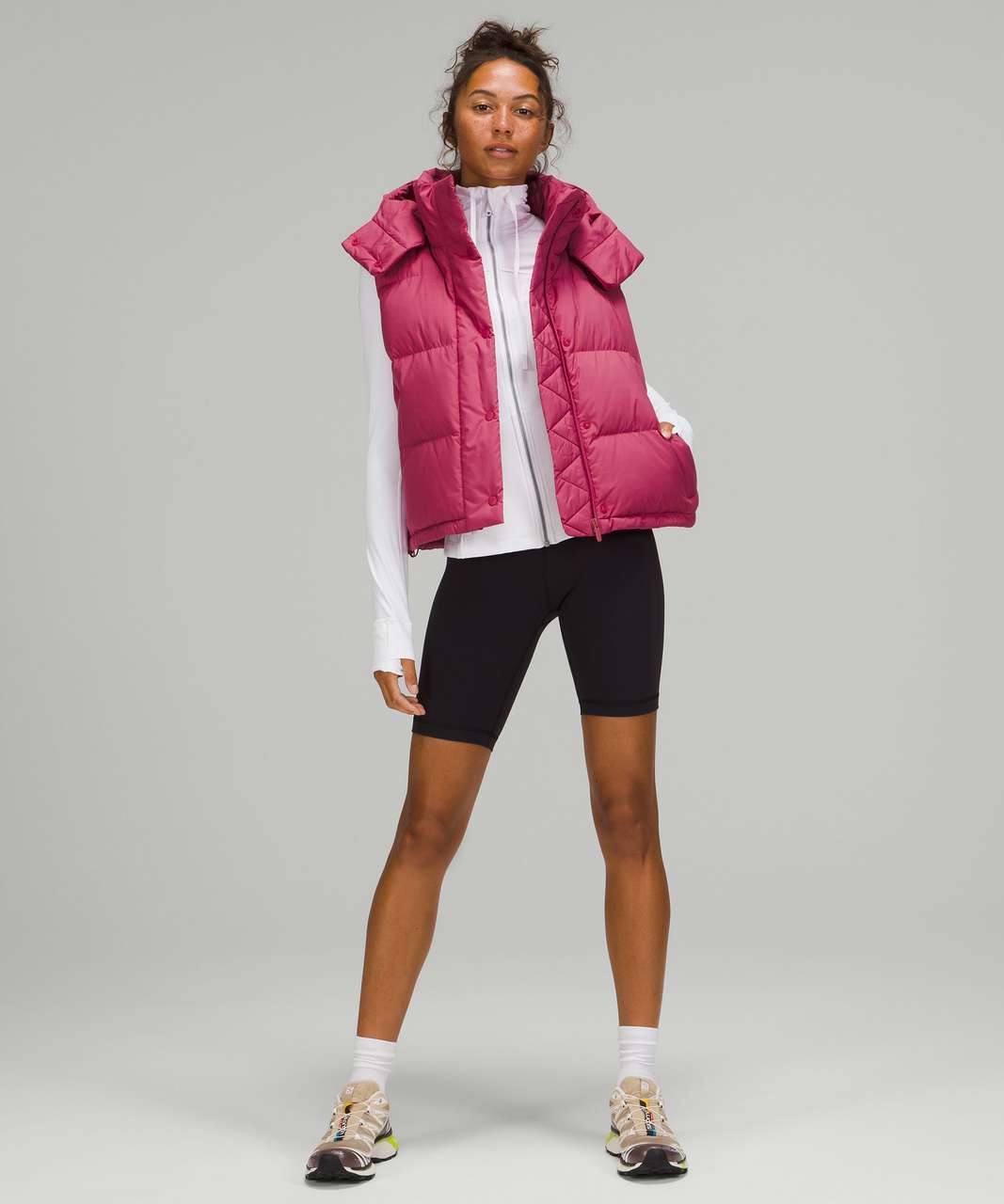 Track Wunder Puff Cropped Vest - Meadowsweet Pink - 4 at Lululemon