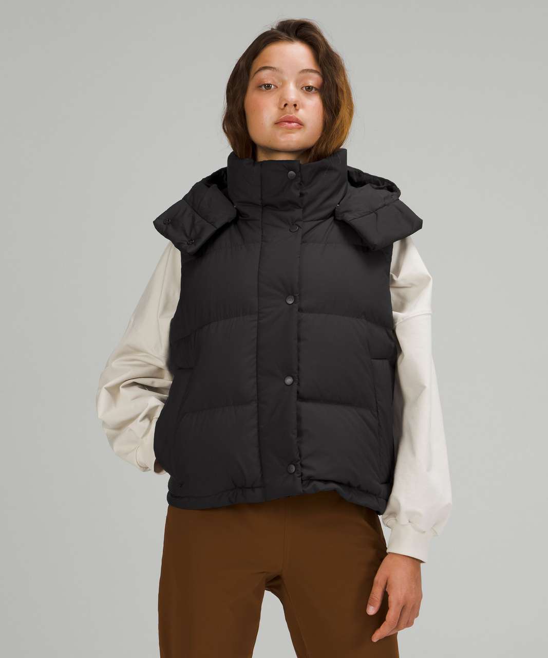 Lululemon Wunder Puff Cropped Jacket - Black (Second Release