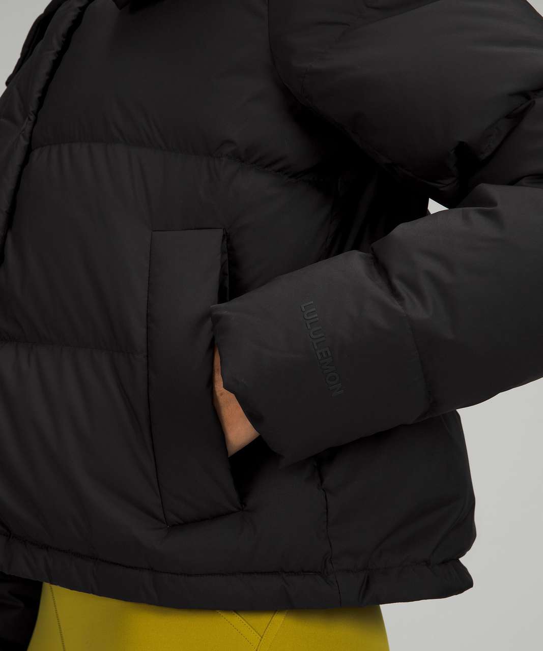 Lululemon Wunder Puff Cropped Jacket - Black (Second Release) - lulu  fanatics