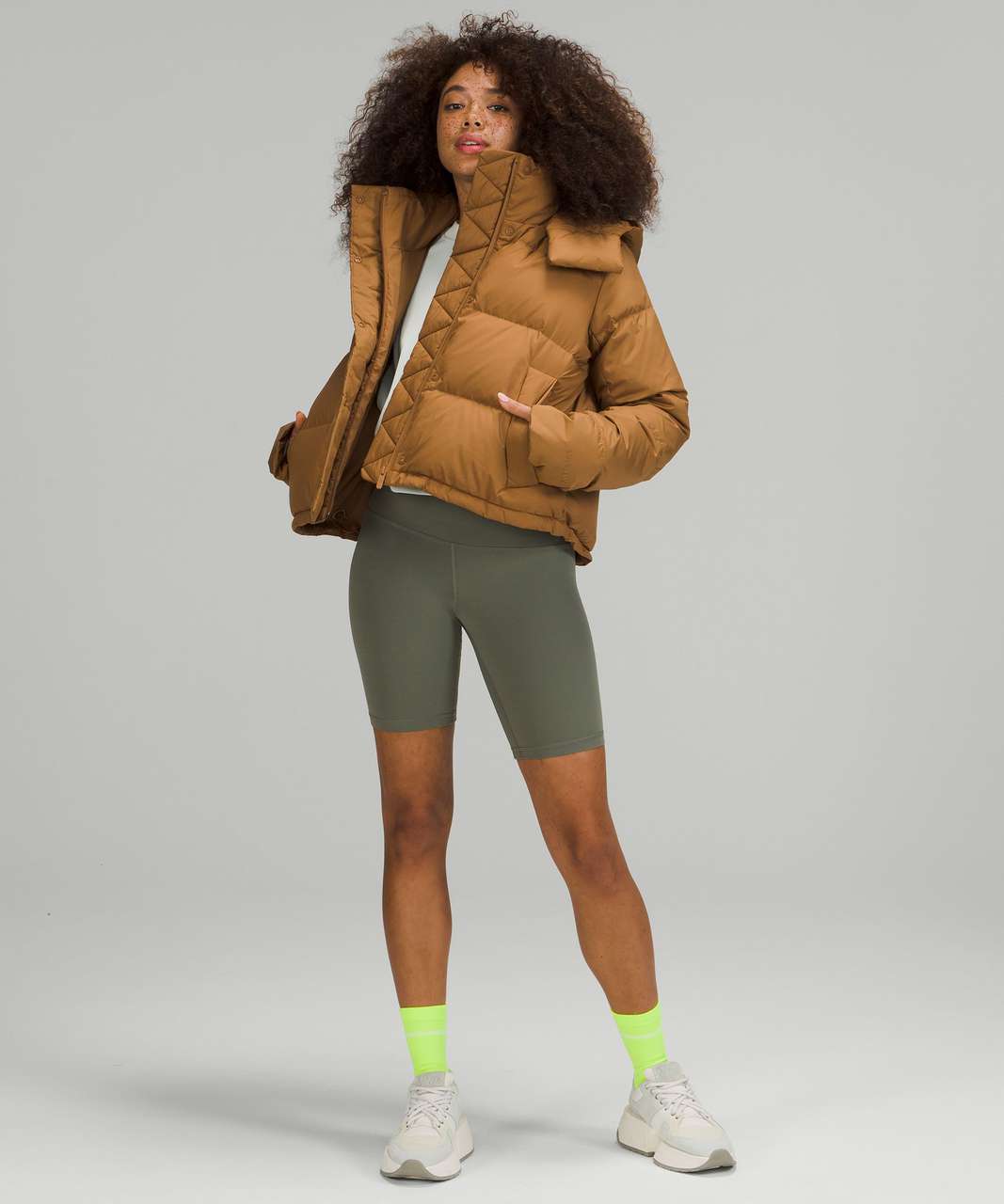 Lululemon Wunder Puff Cropped Jacket - Bold Beige