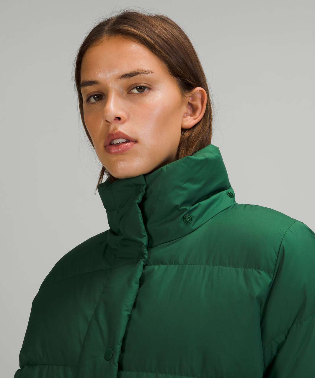 Lululemon Wunder Puff Jacket *Long - Everglade Green - lulu fanatics