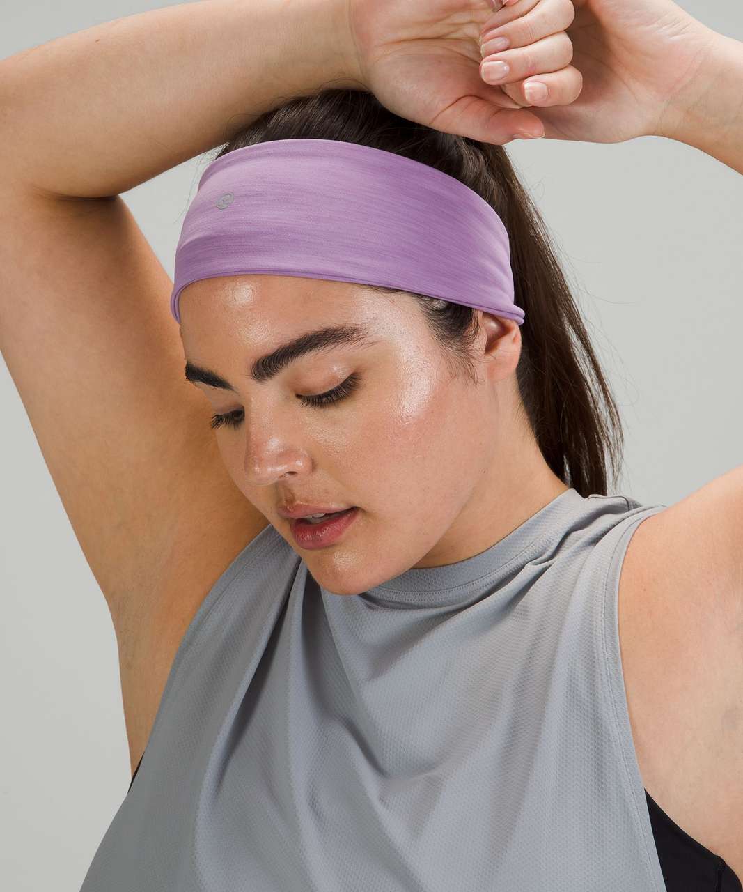 Lululemon Wunder Train Headband - Heathered Wisteria Purple - lulu fanatics