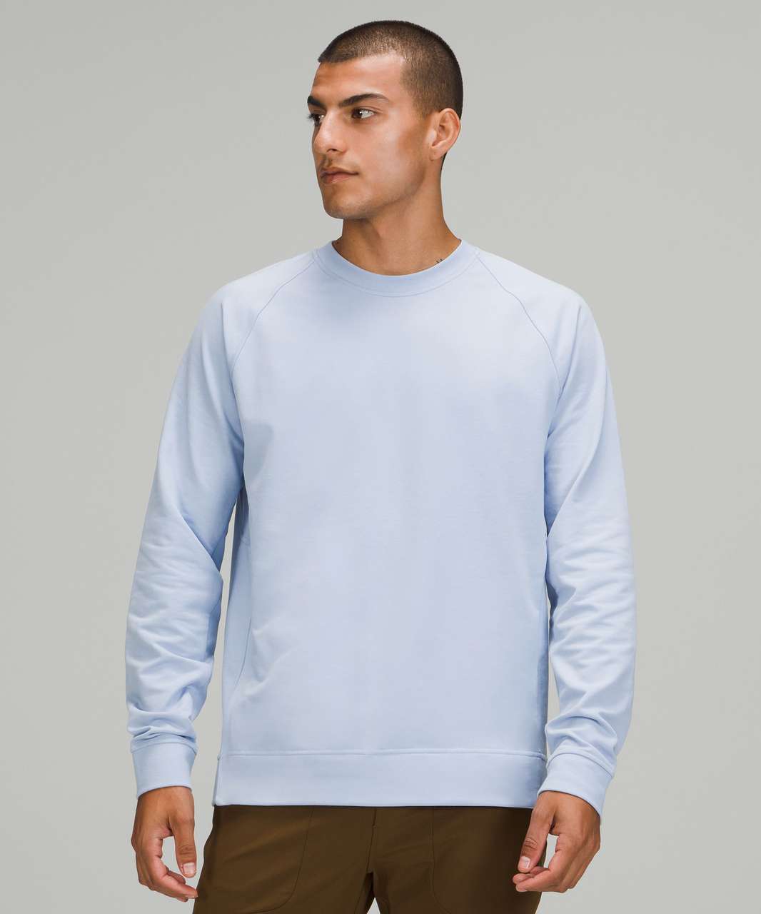 Lululemon City Sweat Crew Blue Linen lulu fanatics