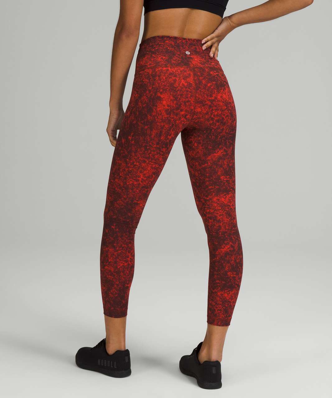 Lululemon High Rise Wunder Under Pants Leggings Red Grape Black 8 - $79 -  From Kelly