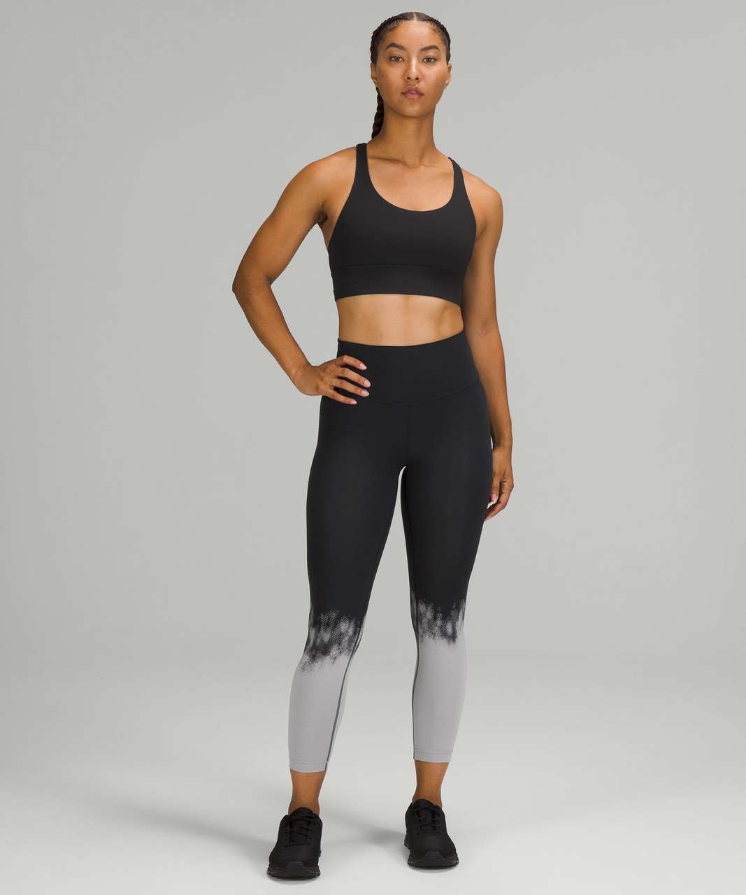 Lululemon Wunder Train High-Rise Tight 25 Voltage Graphite Grey Black Size  4 - $50 - From Dee