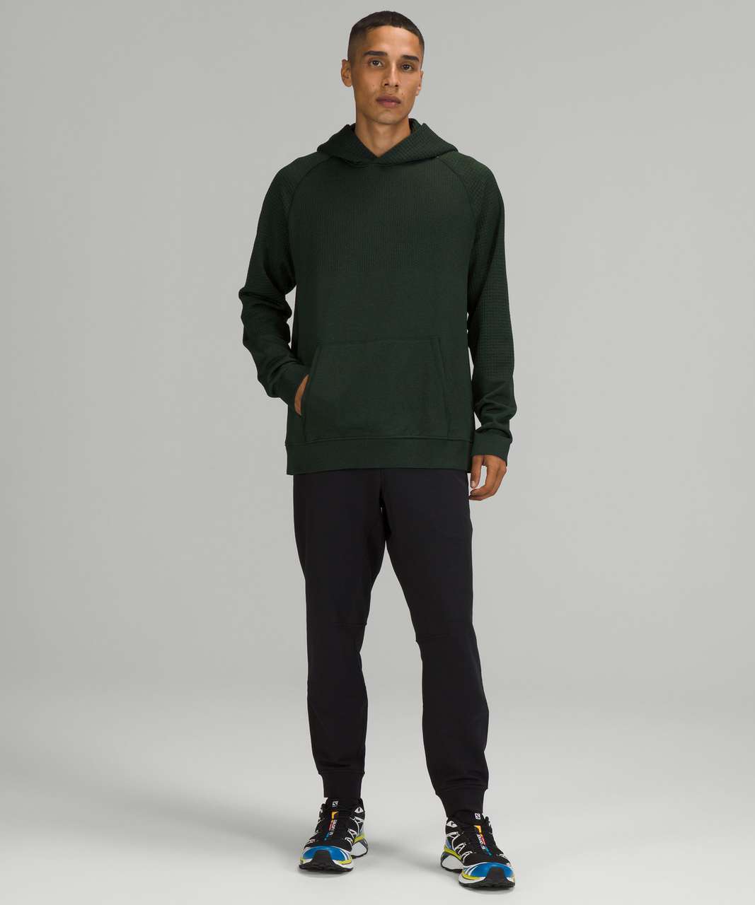 Lululemon Engineered Warmth Long Sleeve Crew Canada Online Shop - Rainforest  Green / Rainforest Green Mens Hoodies and Sweatshirts