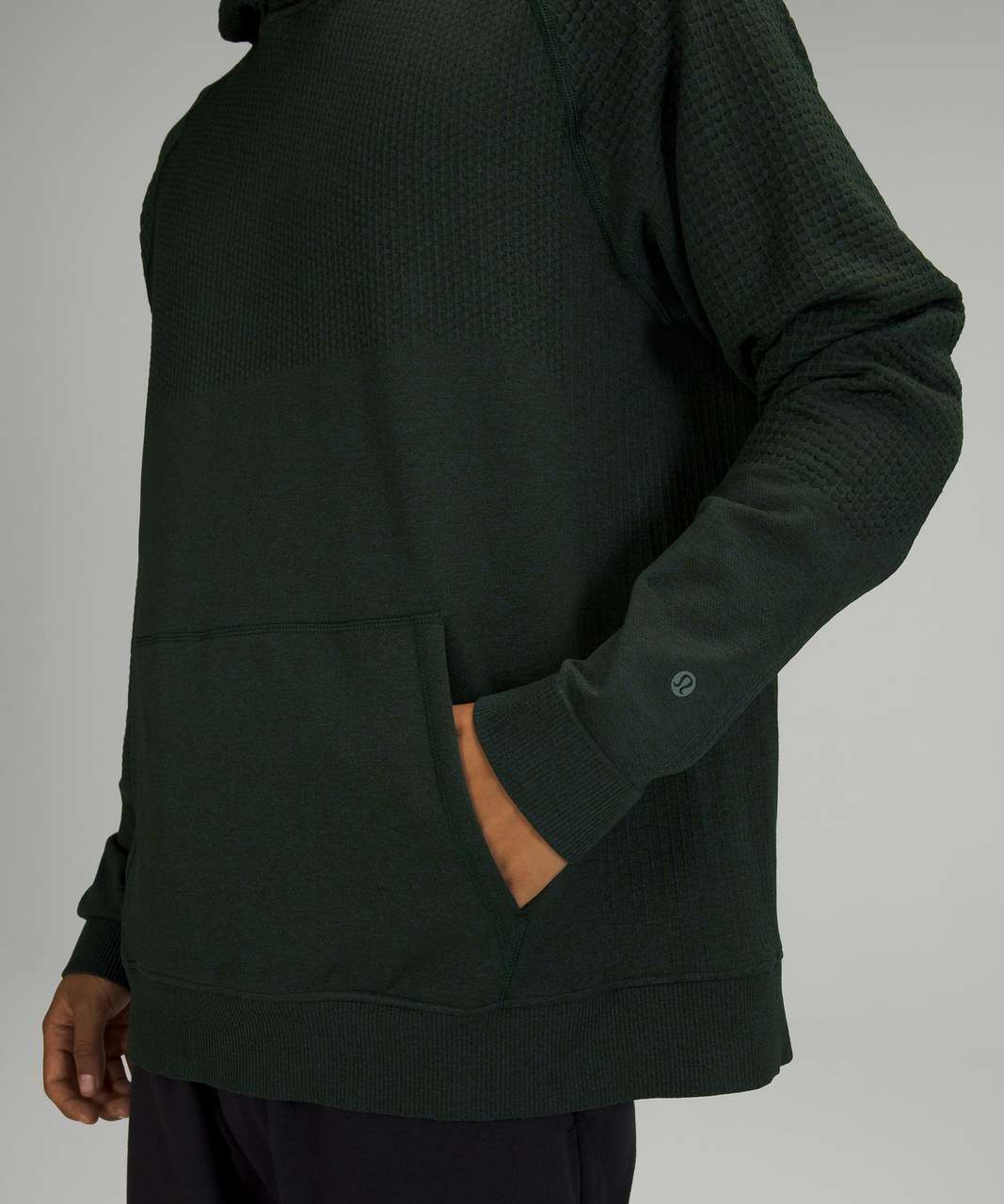 Lululemon Pullover Hoodie Men's Sz Small Kangaroo Pockets Forest Green 