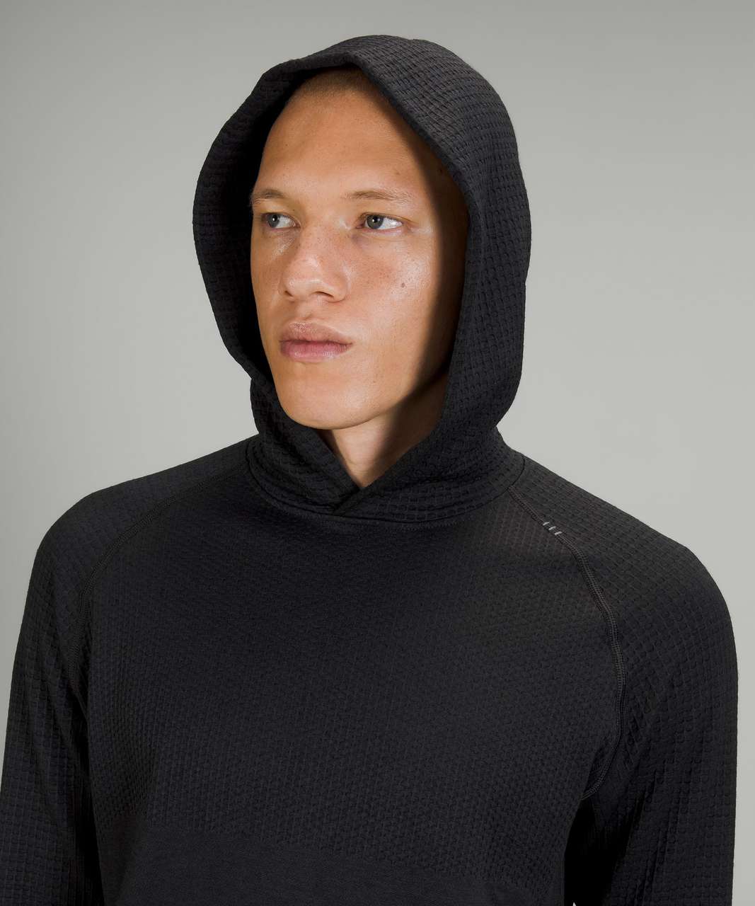 Lululemon Textured Double-Knit At Ease Hoodie Black HBLK/BLK Men's Size  XS-XXL