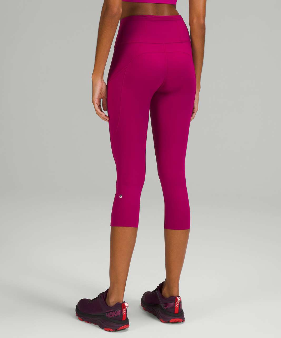 High-rise liquid leggings in berry