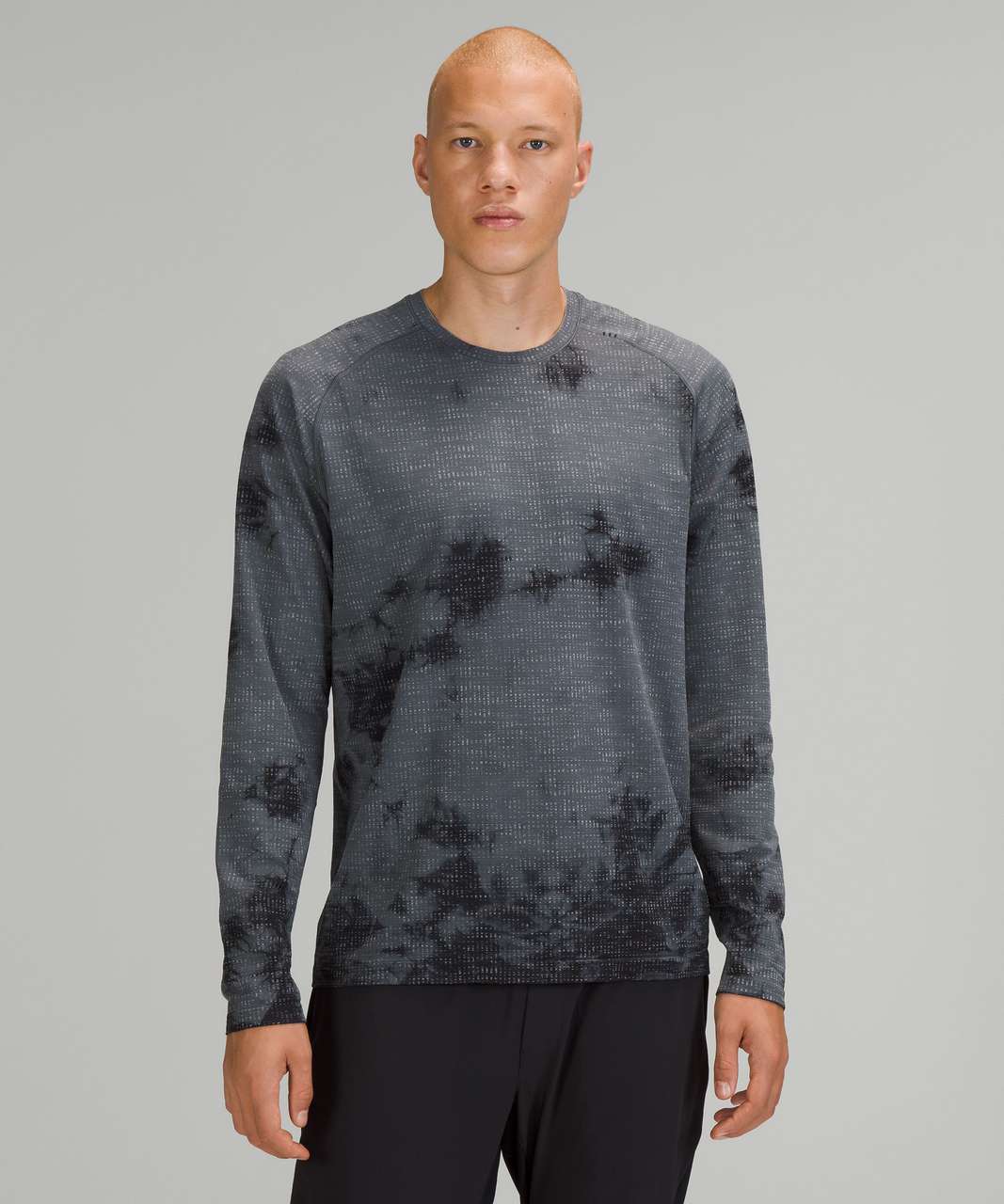 Lululemon Metal Vent Tech Long Sleeve Shirt 2.0 - Disconnect Marble Dye Anchor / Black