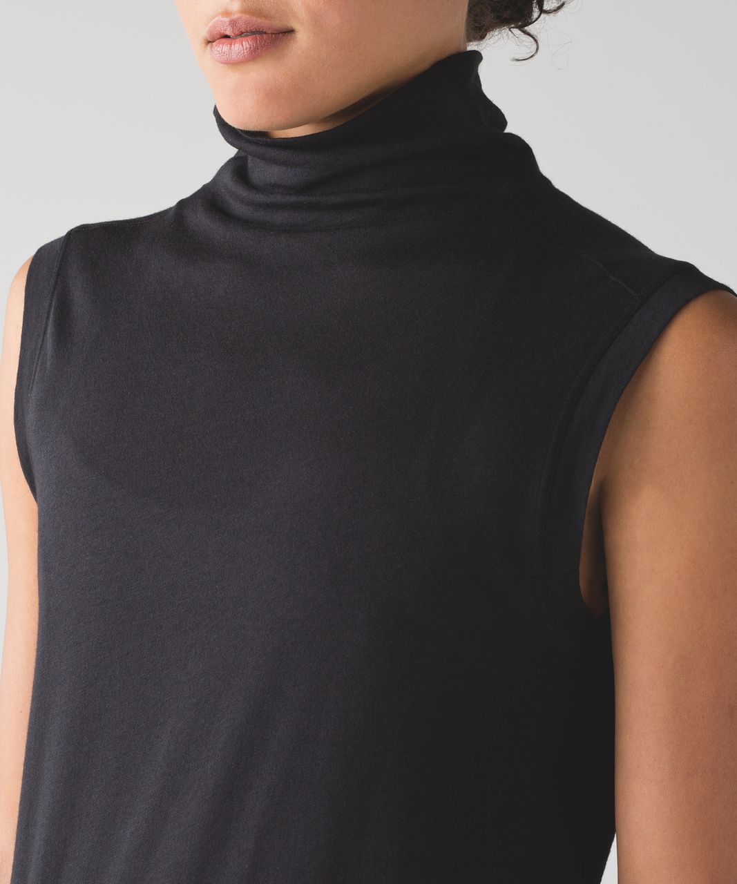 Black Turtleneck Top - Black Top - Sleeveless Top - Lulus