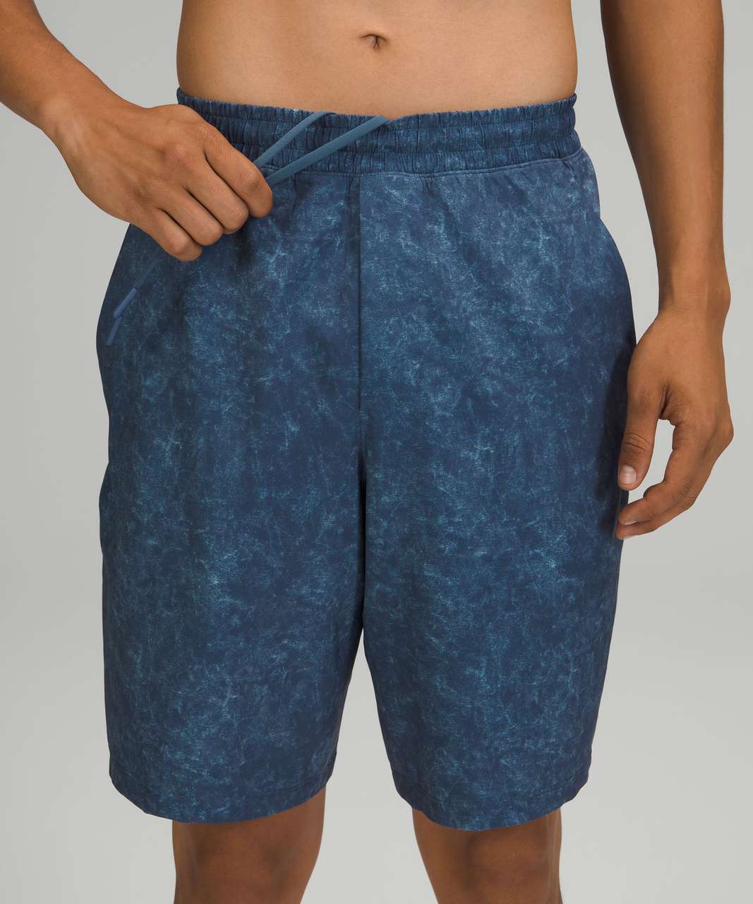 Lululemon Pace Breaker Lined Short 9" - Gravel Dust Iron Blue Multi