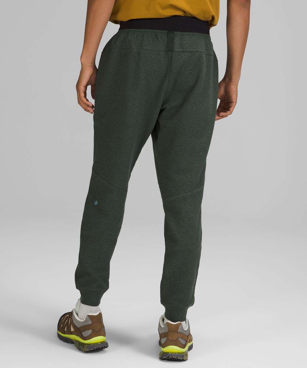 Lululemon At Ease Jogger 29 - Heathered Rainforest Green / Black - lulu  fanatics