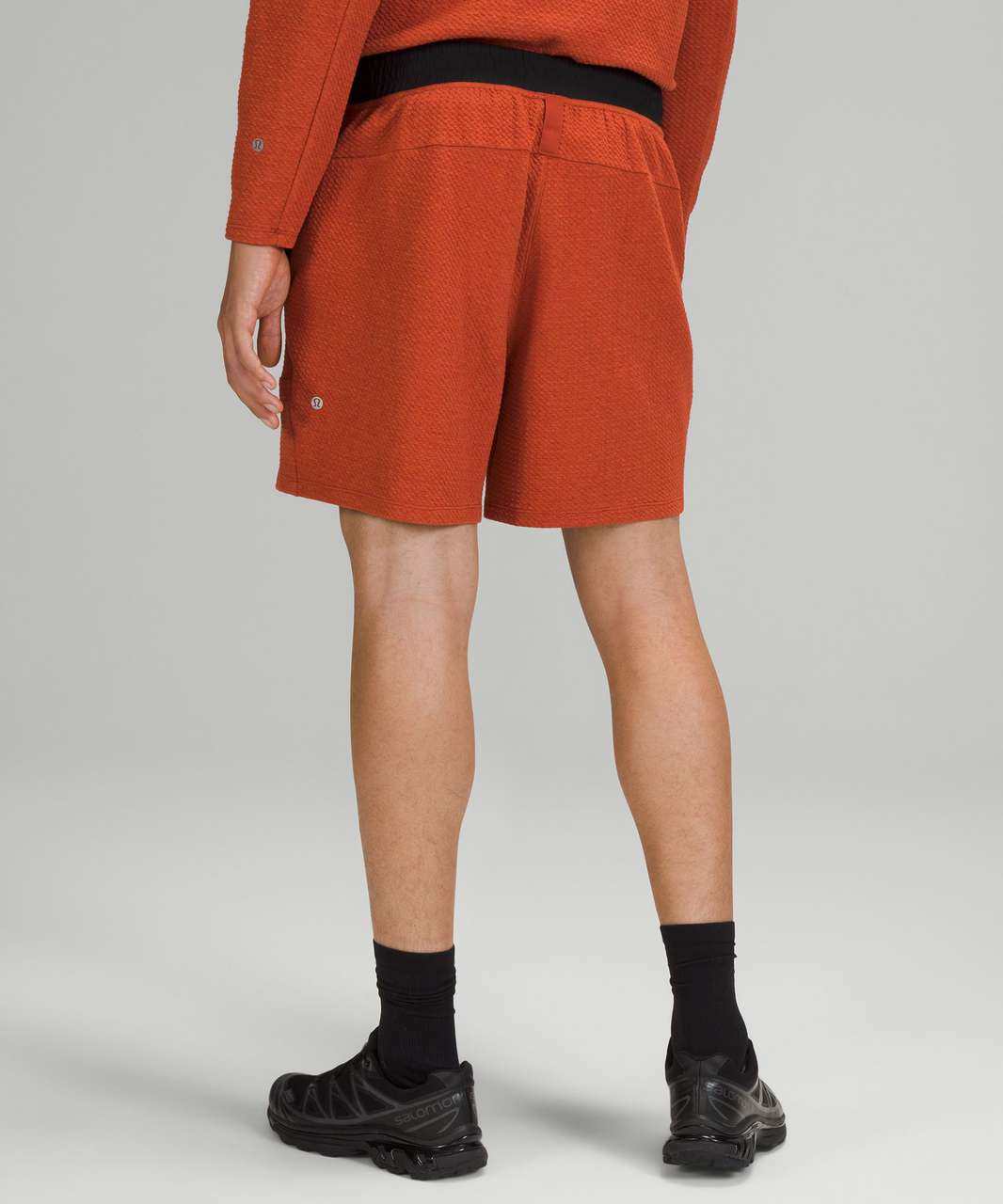 Lululemon At Ease Short 7" - Heathered Aztec Brick / Black