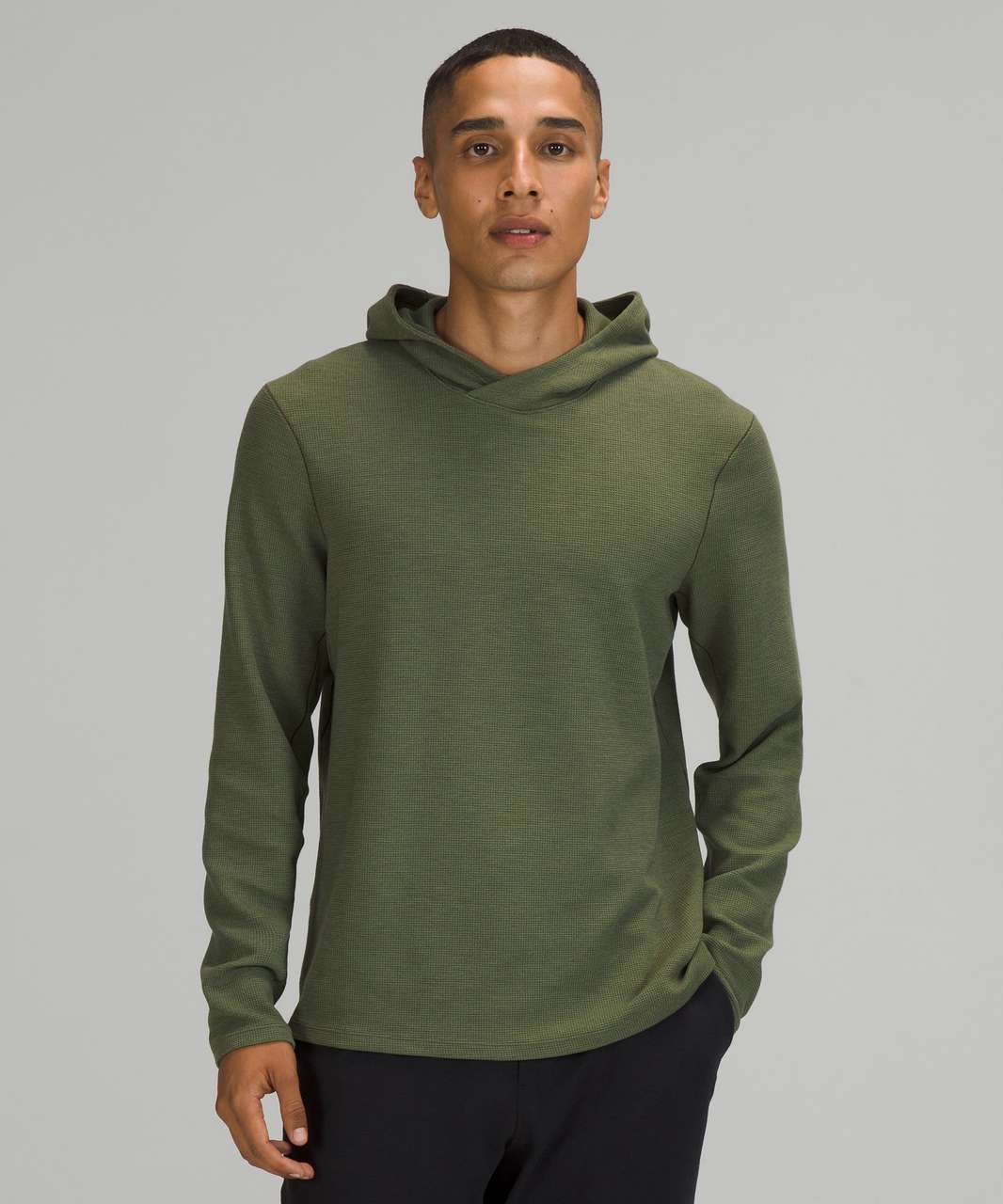 LULULEMON Textured Cotton-Blend Jersey Half-Zip Sweater for Men