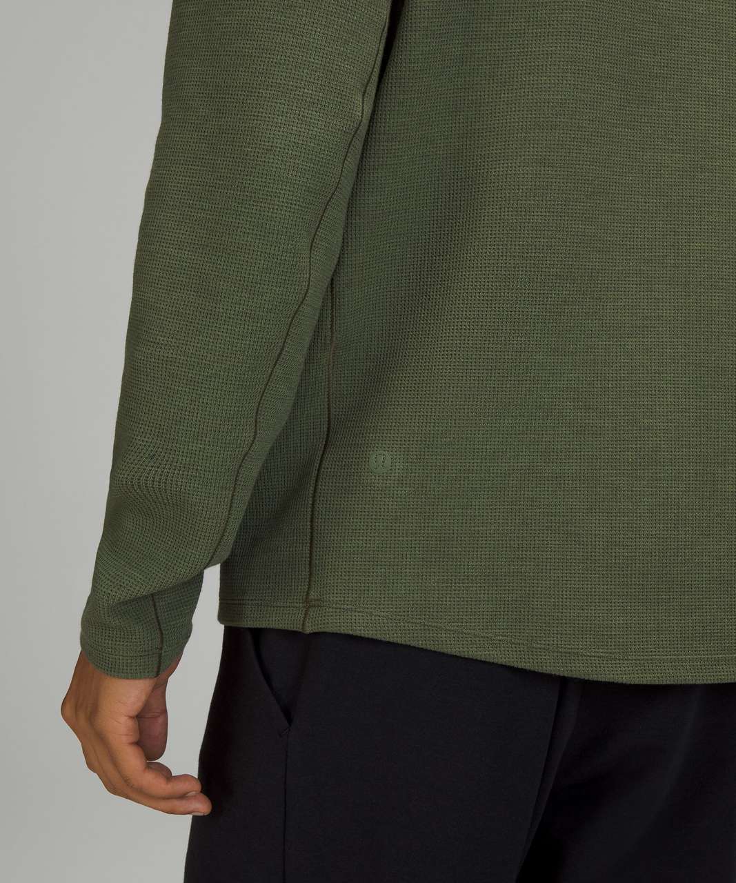 Lululemon Shift Stitch Hoodie - Heathered Green Twill