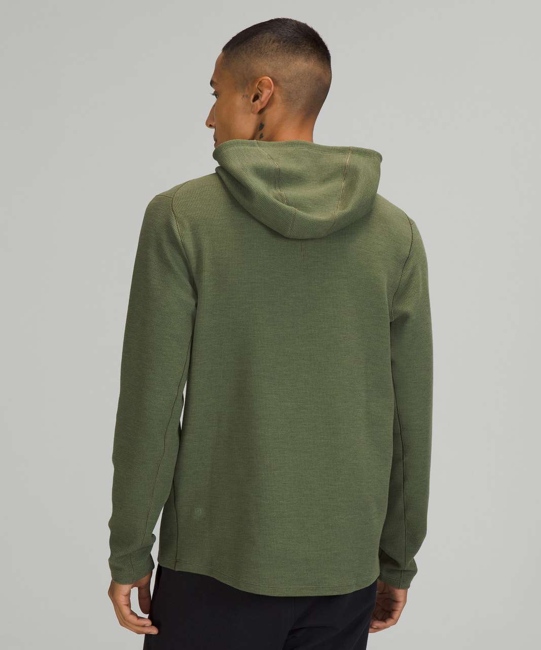 Lululemon Shift Stitch Hoodie - Heathered Green Twill - lulu fanatics