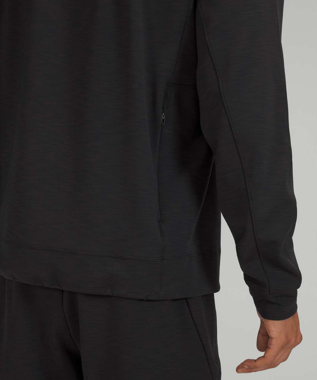 Lululemon Everlux Oversized Long Sleeve Crew - Heathered Black