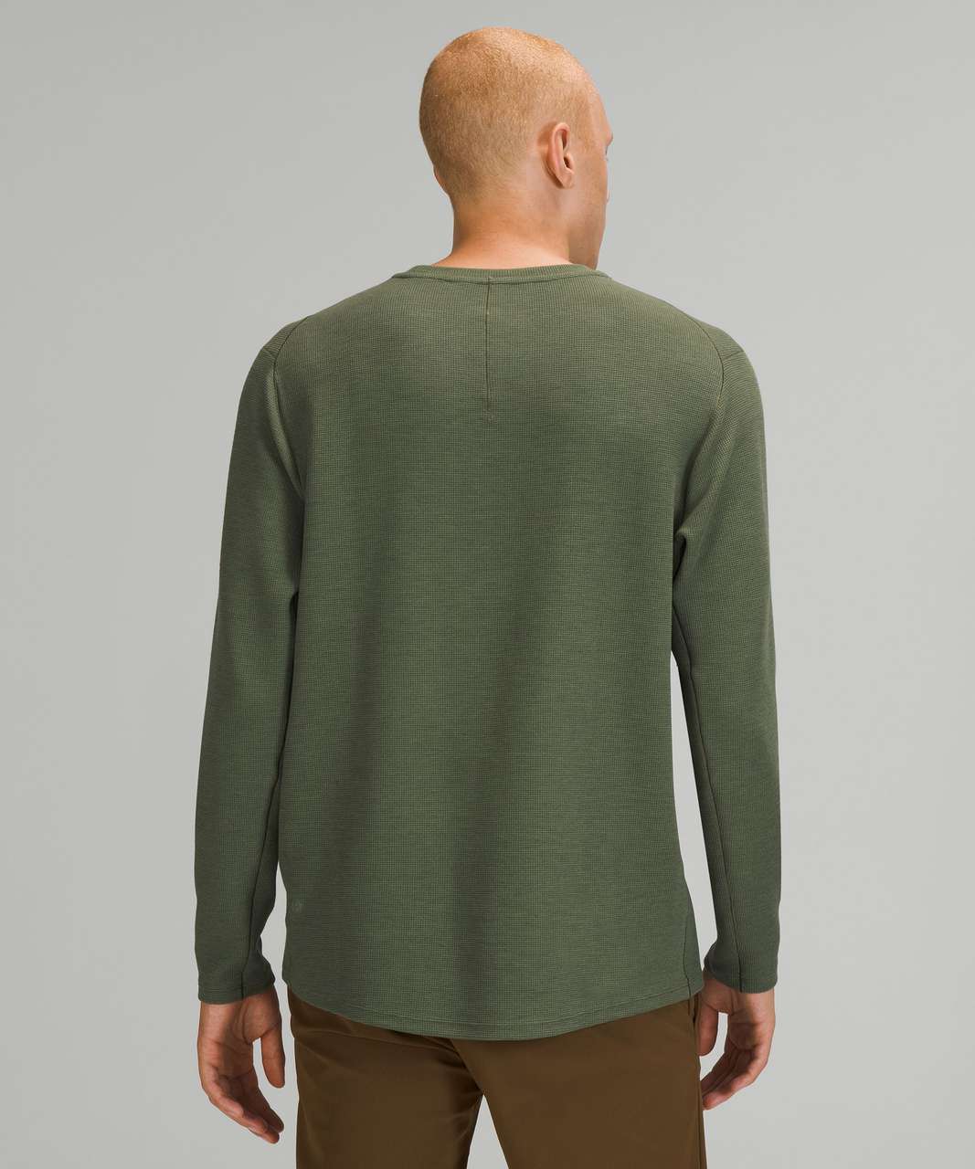 Lululemon Shift Stitch Crew - Heathered Green Twill