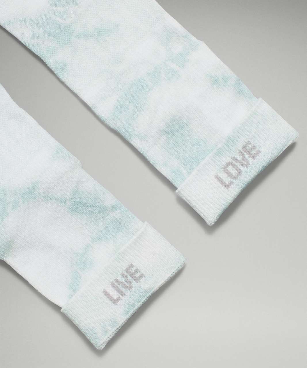 Lululemon Daily Stride Mid-Crew Tie Dye Sock - Delicate Mint