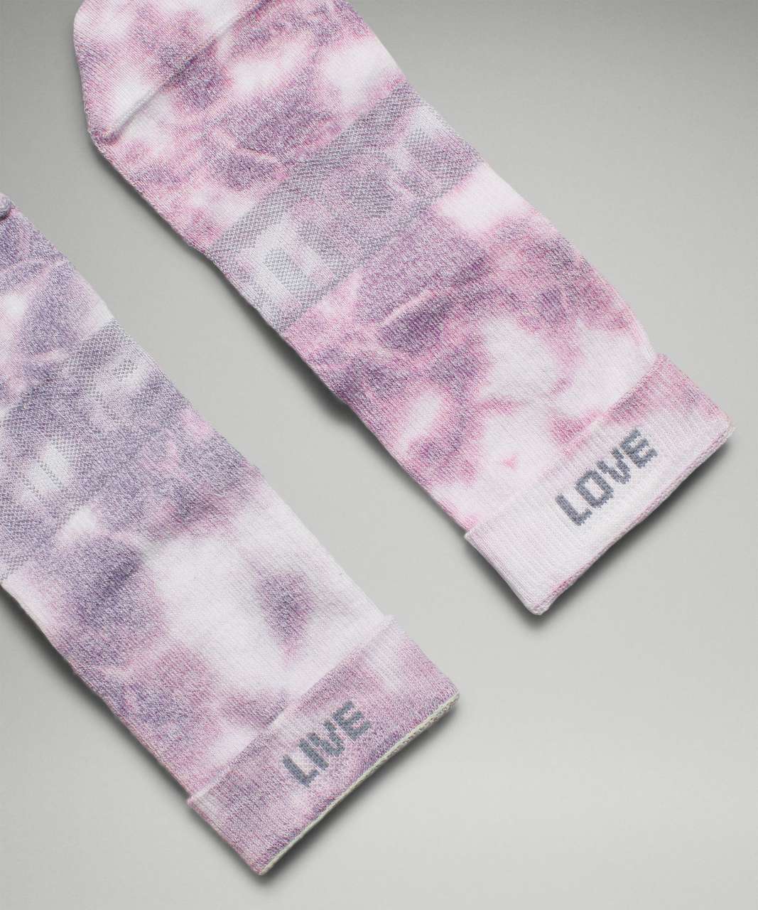 Lululemon Daily Stride Mid-Crew Tie Dye Sock - Dusky Lavender