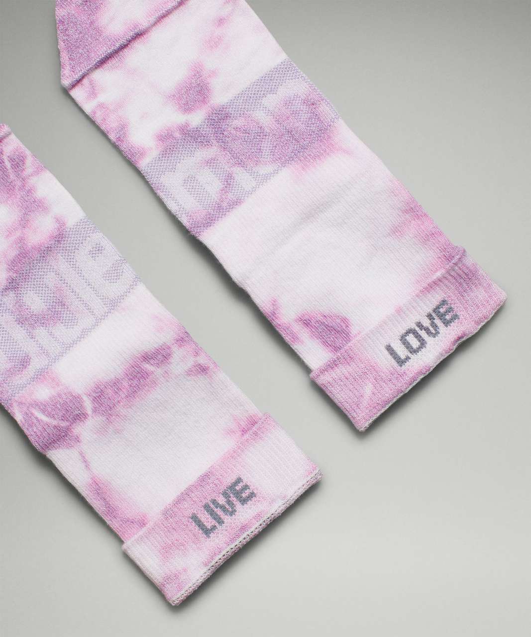 Lululemon Daily Stride Mid-Crew Tie Dye Sock - Wisteria Purple