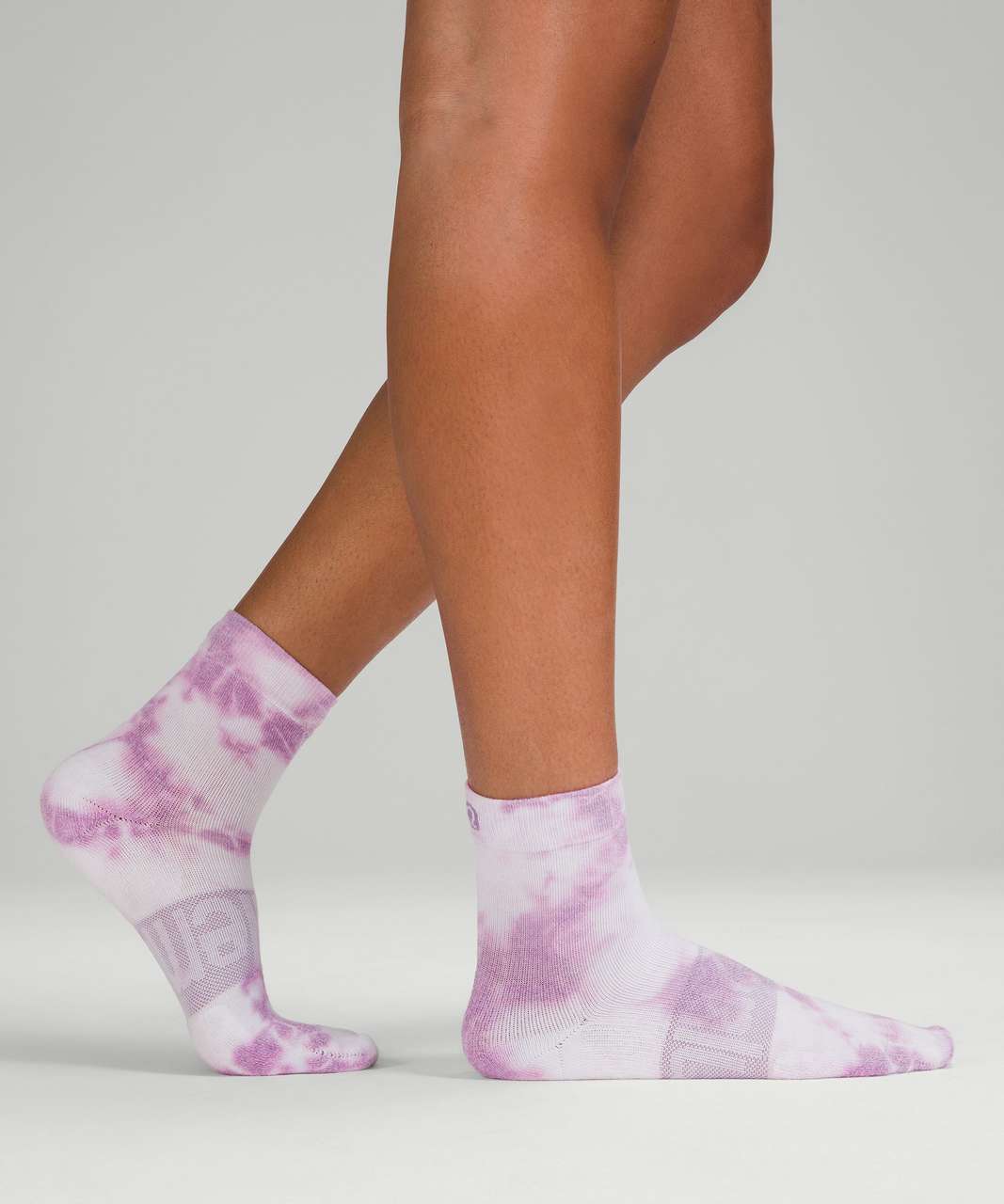 Lululemon Daily Stride Mid-Crew Tie Dye Sock - Wisteria Purple