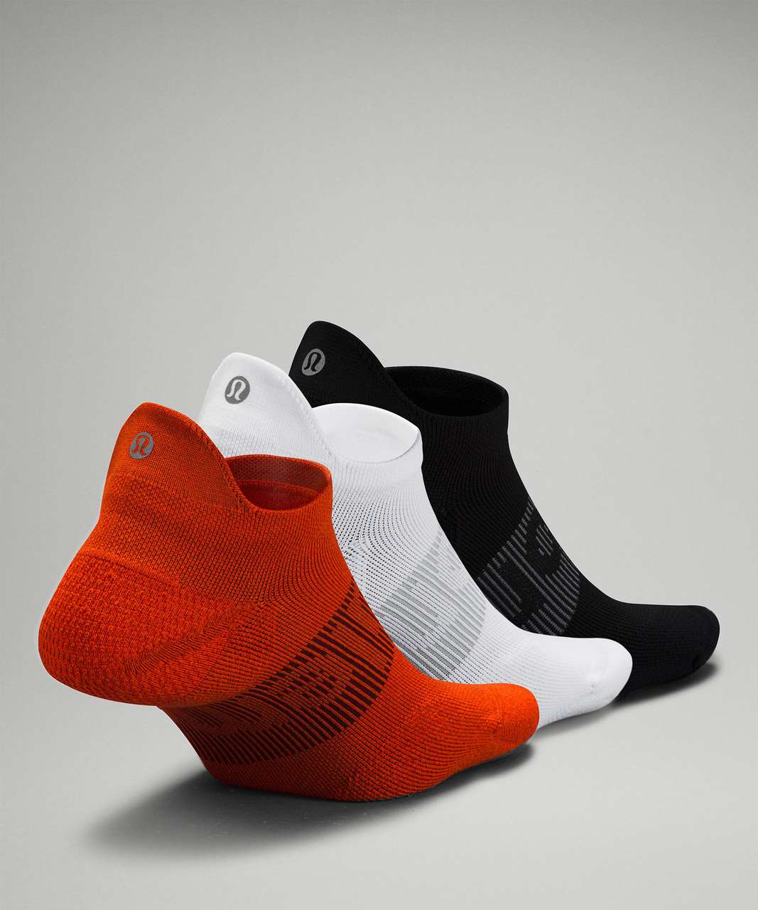 Lululemon Power Stride Tab Sock *3 Pack - Autumn Red / White / Black