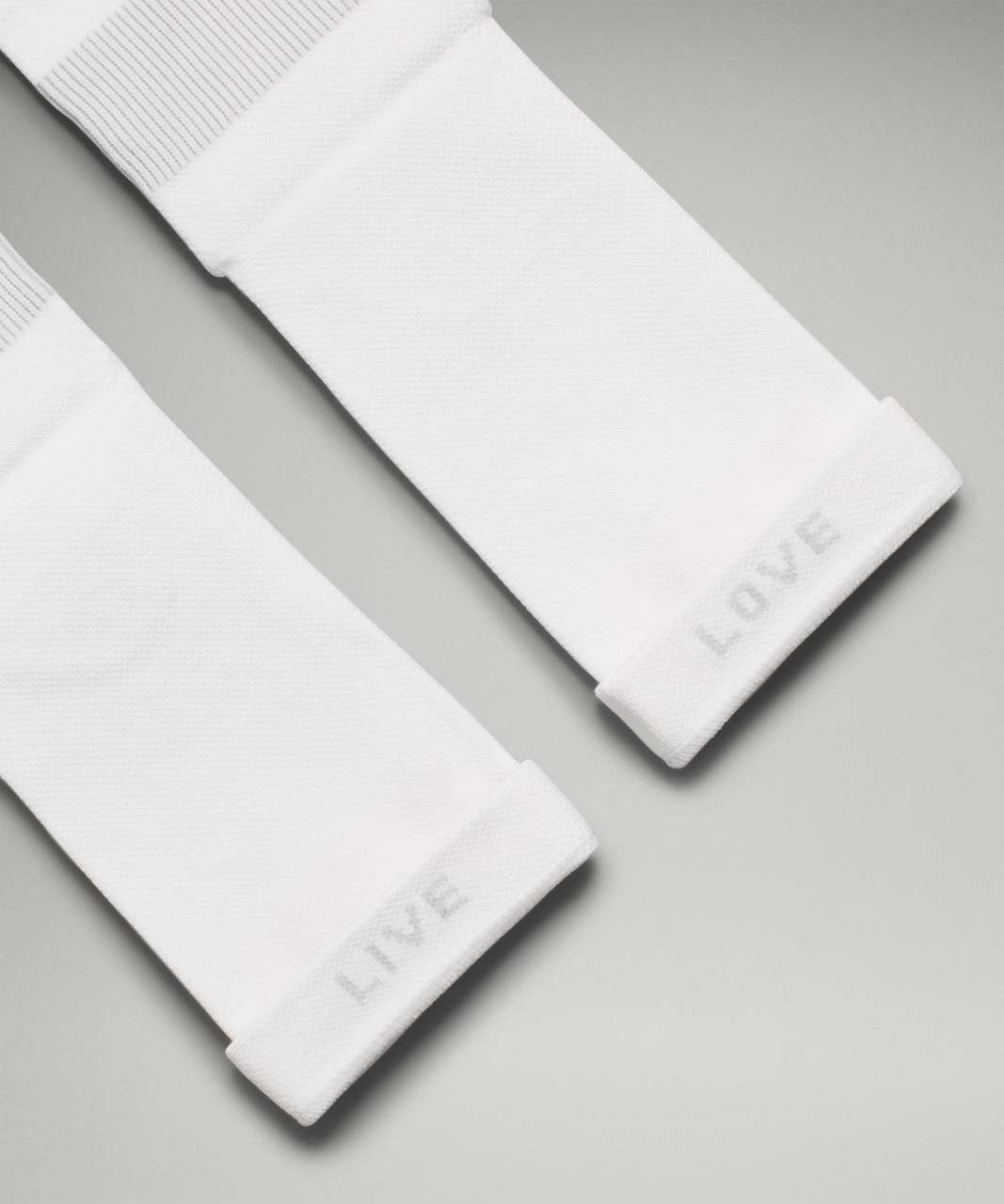 Lululemon Power Stride Crew Sock *2 Pack - White / Clementine