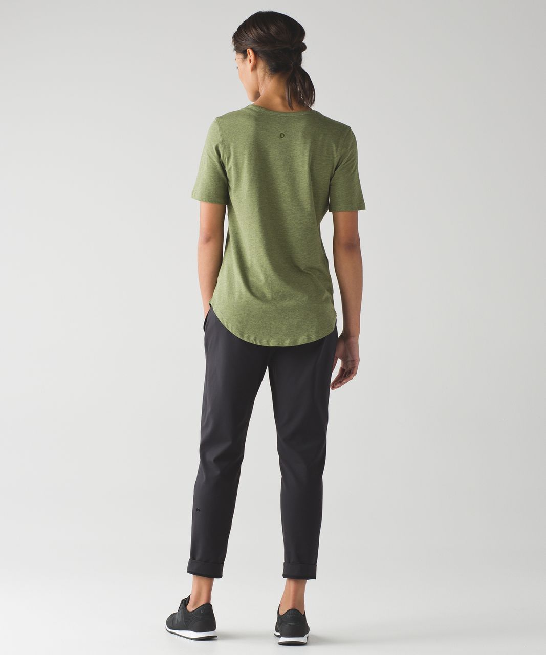 Lululemon Love Tee Short Sleeve Crew - Heathered Brave Olive