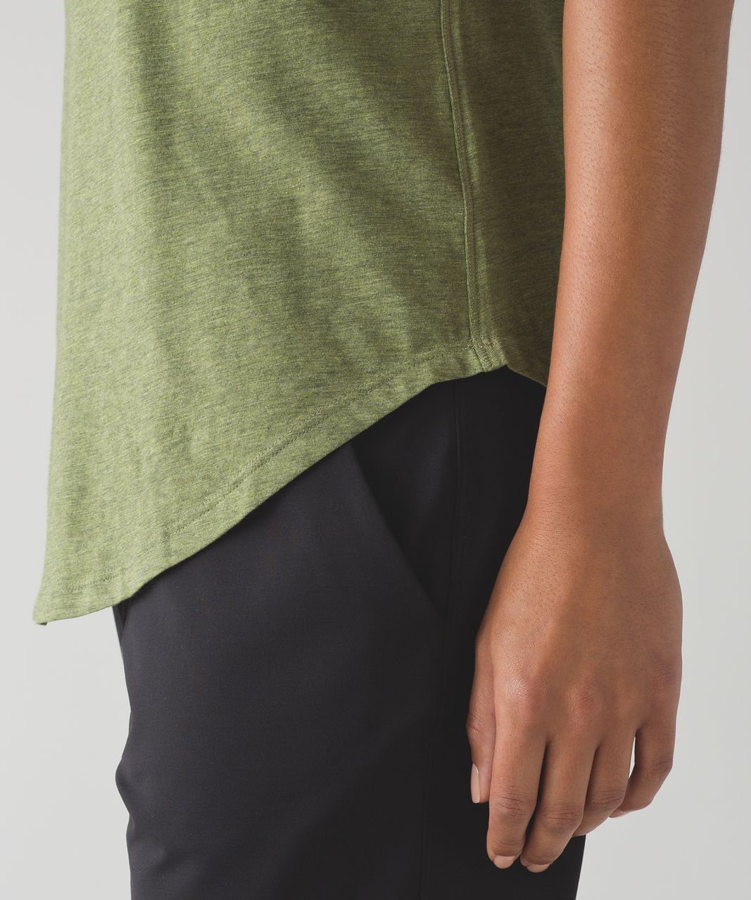 Lululemon Love Tee Short Sleeve Crew - Heathered Brave Olive