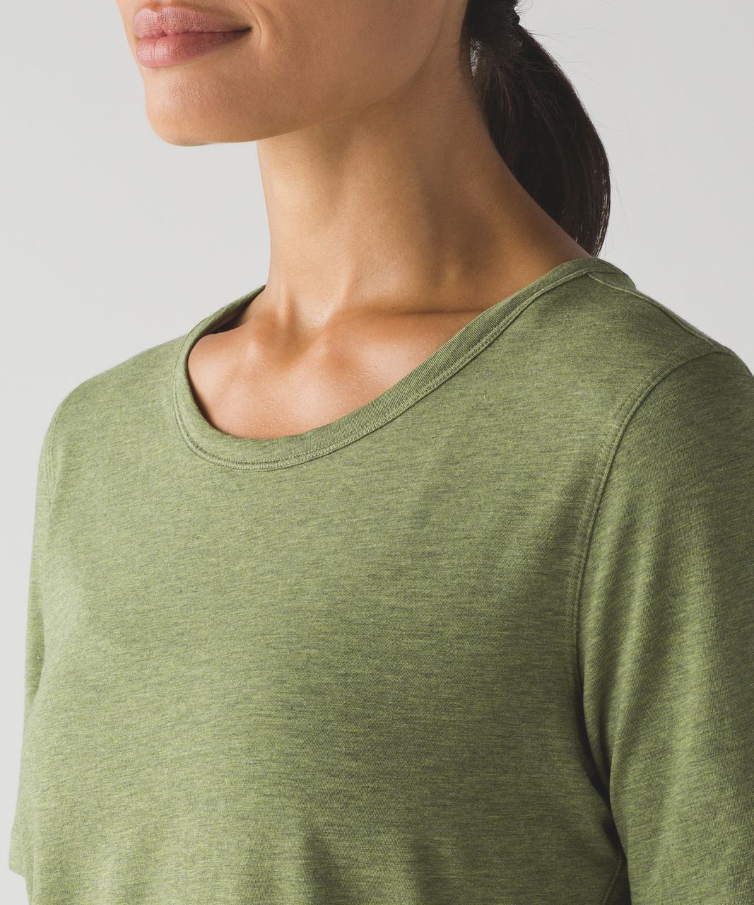 Lululemon Love Tee Short Sleeve Crew - Heathered Brave Olive