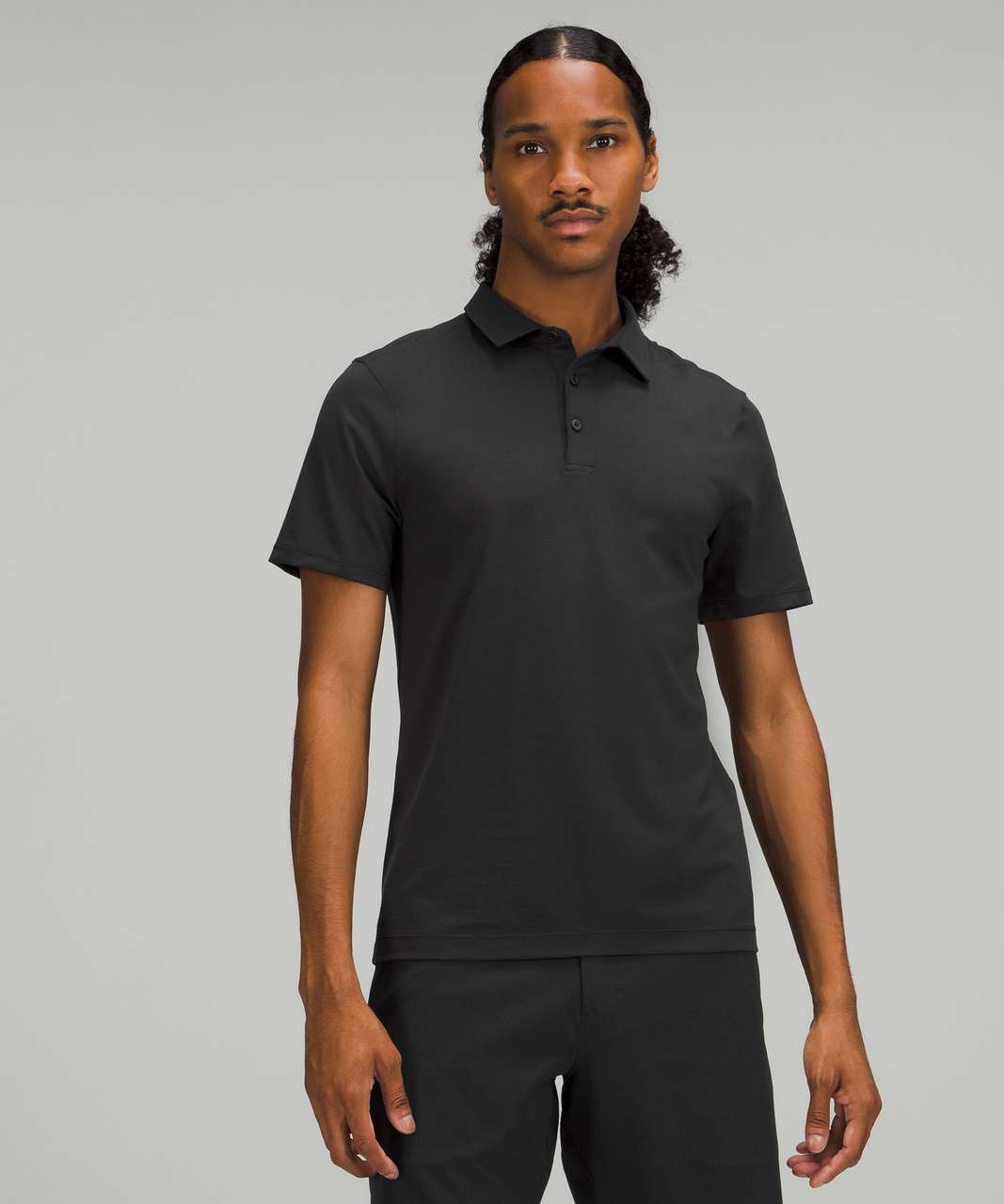 Lululemon Evolution Short Sleeve Polo Shirt Black Lulu Fanatics 9254