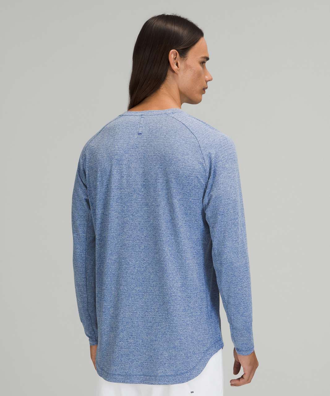 Lululemon Drysense Long Sleeve Shirt - Heathered Regatta Blue
