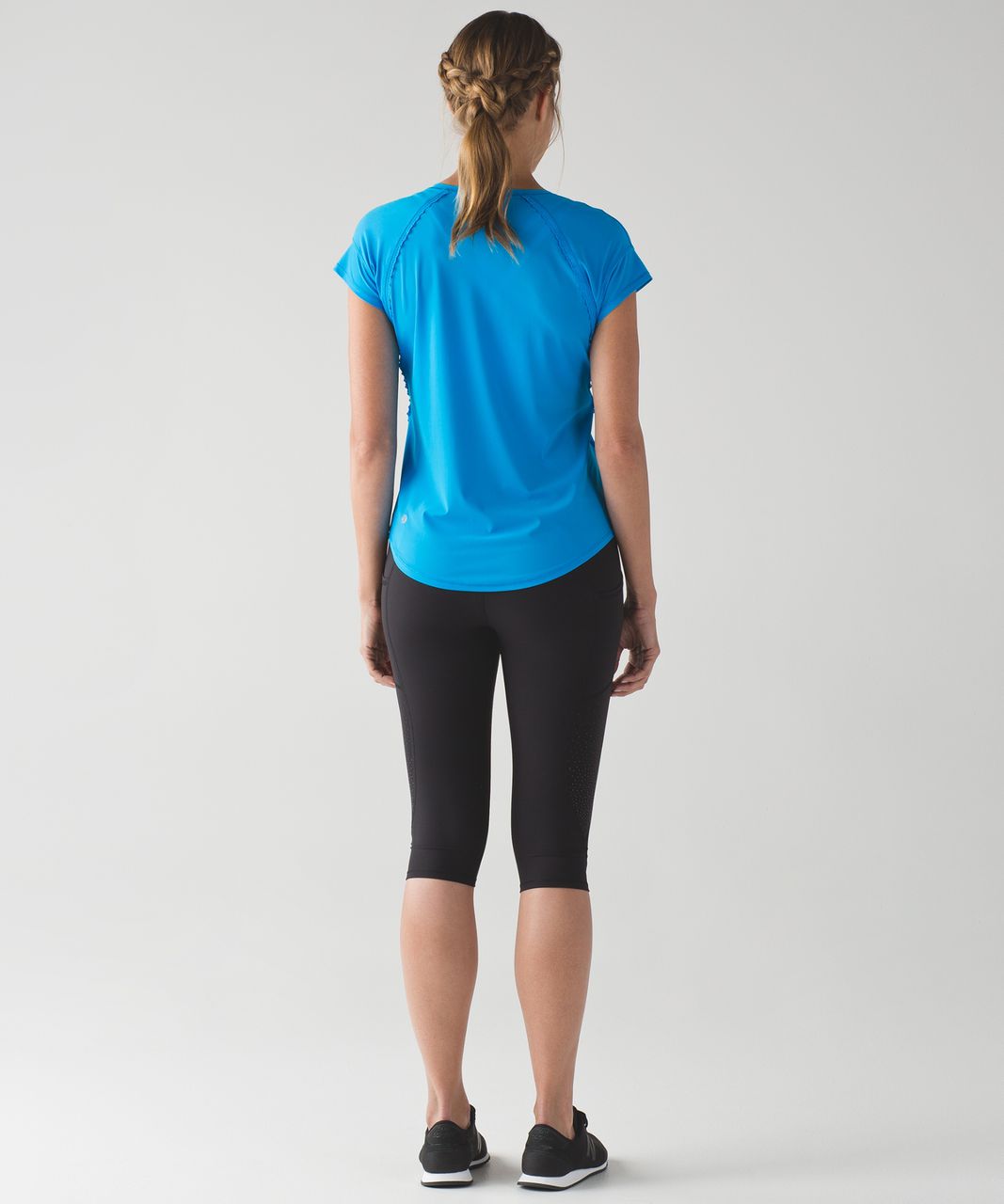 Lululemon Run Sun Seeker Tee - Beach Blanket Blue