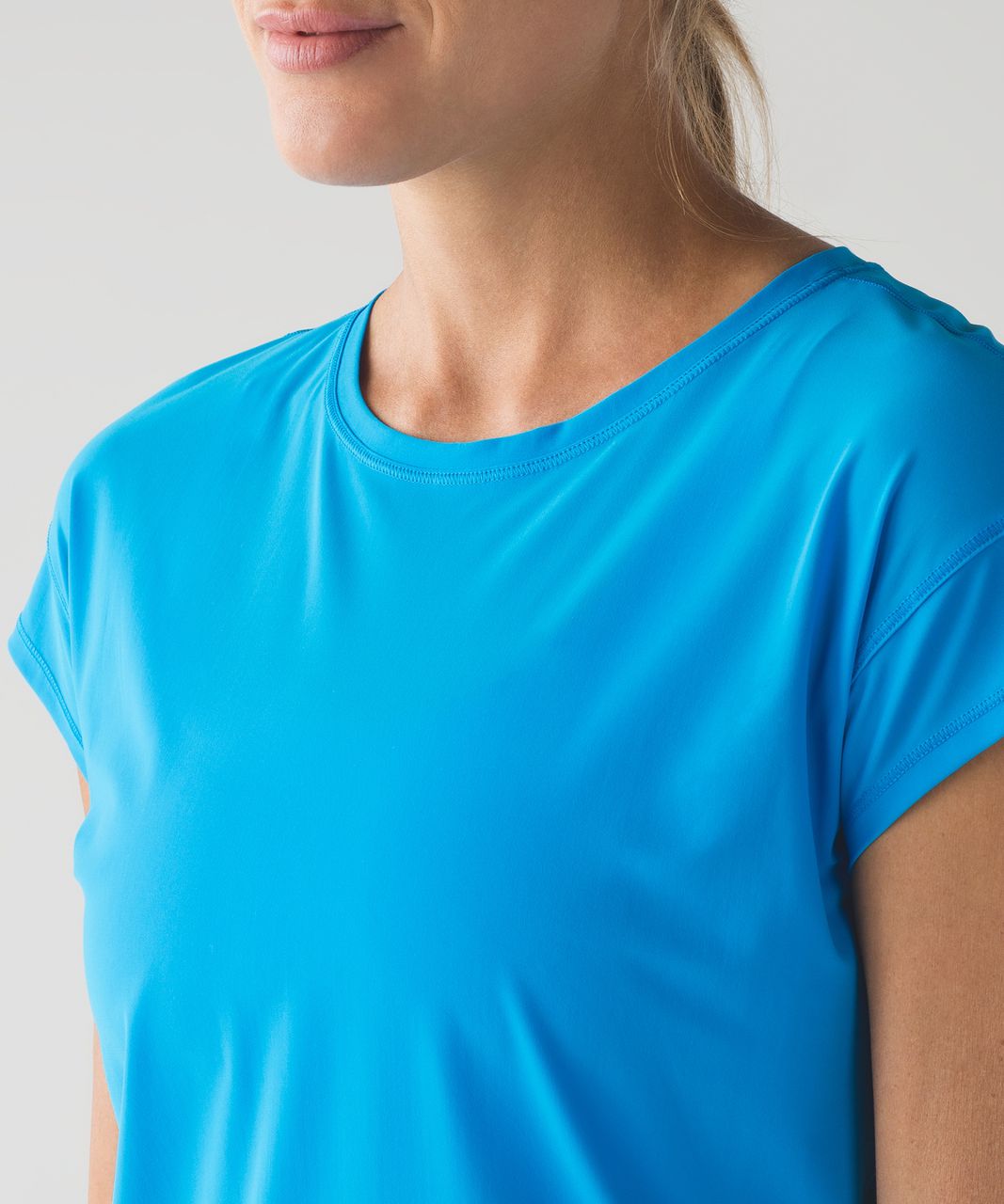 Lululemon Run Sun Seeker Tee - Beach Blanket Blue