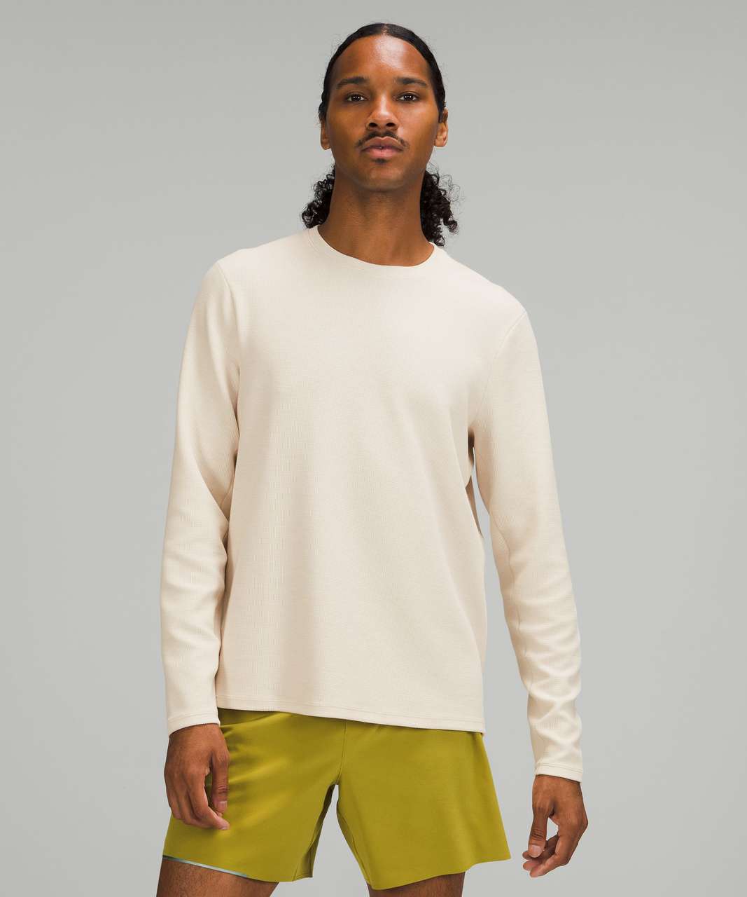 Lululemon Textured Crewneck Pullover - White Opal - lulu fanatics