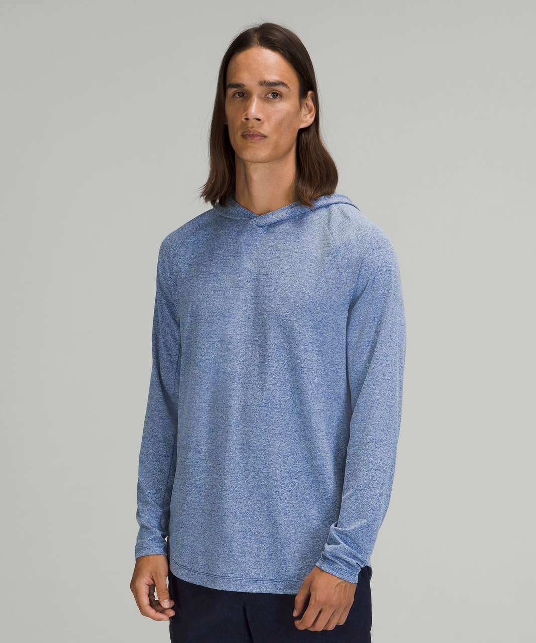 lululemon Drysense Athletic Hoodie - Heathered Chambray