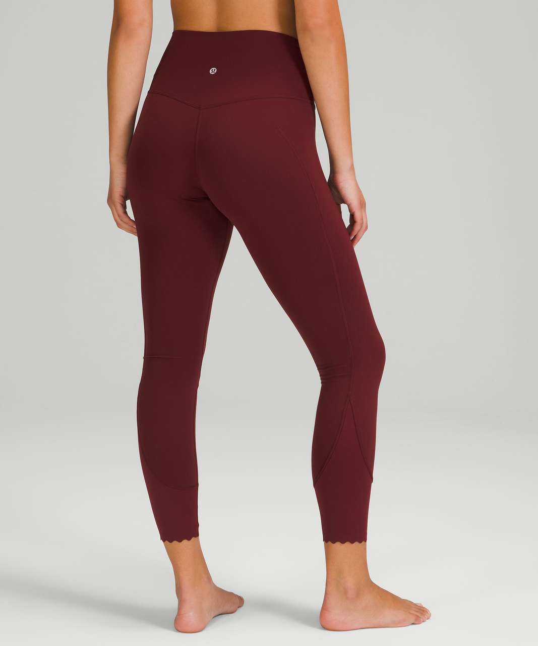 Lululemon Align Scalloped Hem High-Rise Pant 25 - Red Merlot - lulu  fanatics