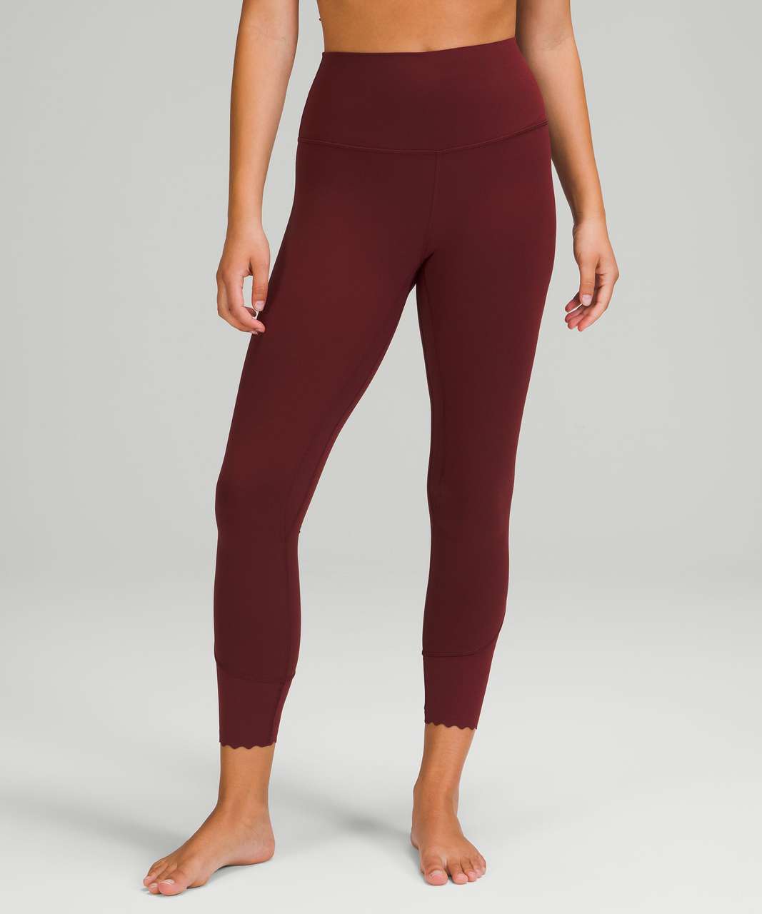 Lululemon Align Scalloped Hem High-Rise Pant 25" - Red Merlot