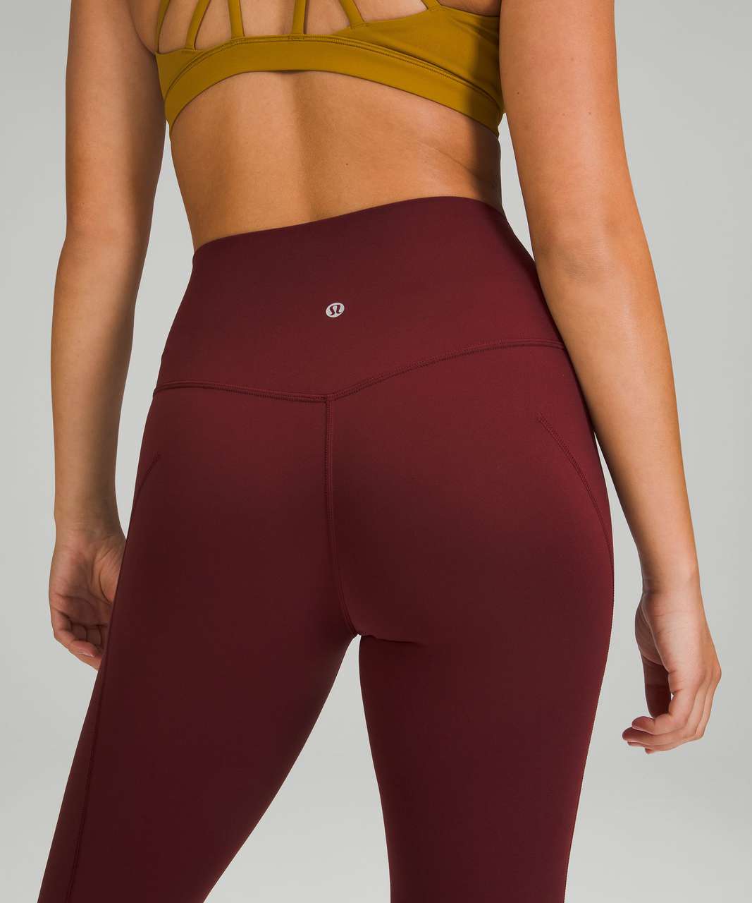 Lululemon Align Scalloped Hem High-Rise Pant 25 - Red Merlot - lulu  fanatics