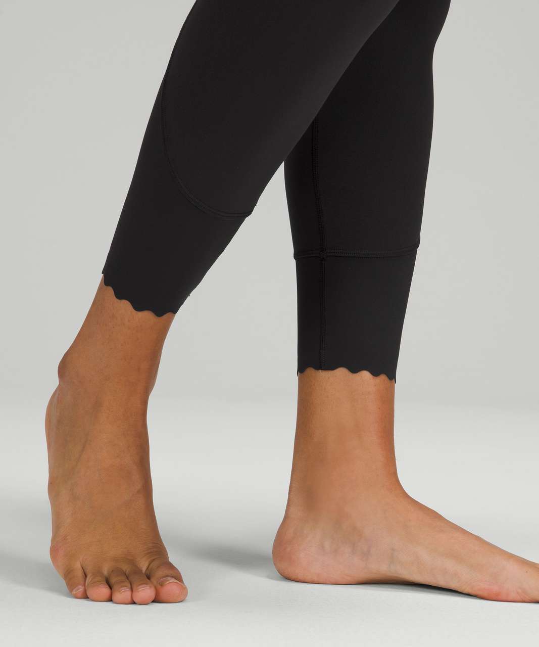 Lululemon Align Scalloped Hem High-Rise Leggings 25 in Black