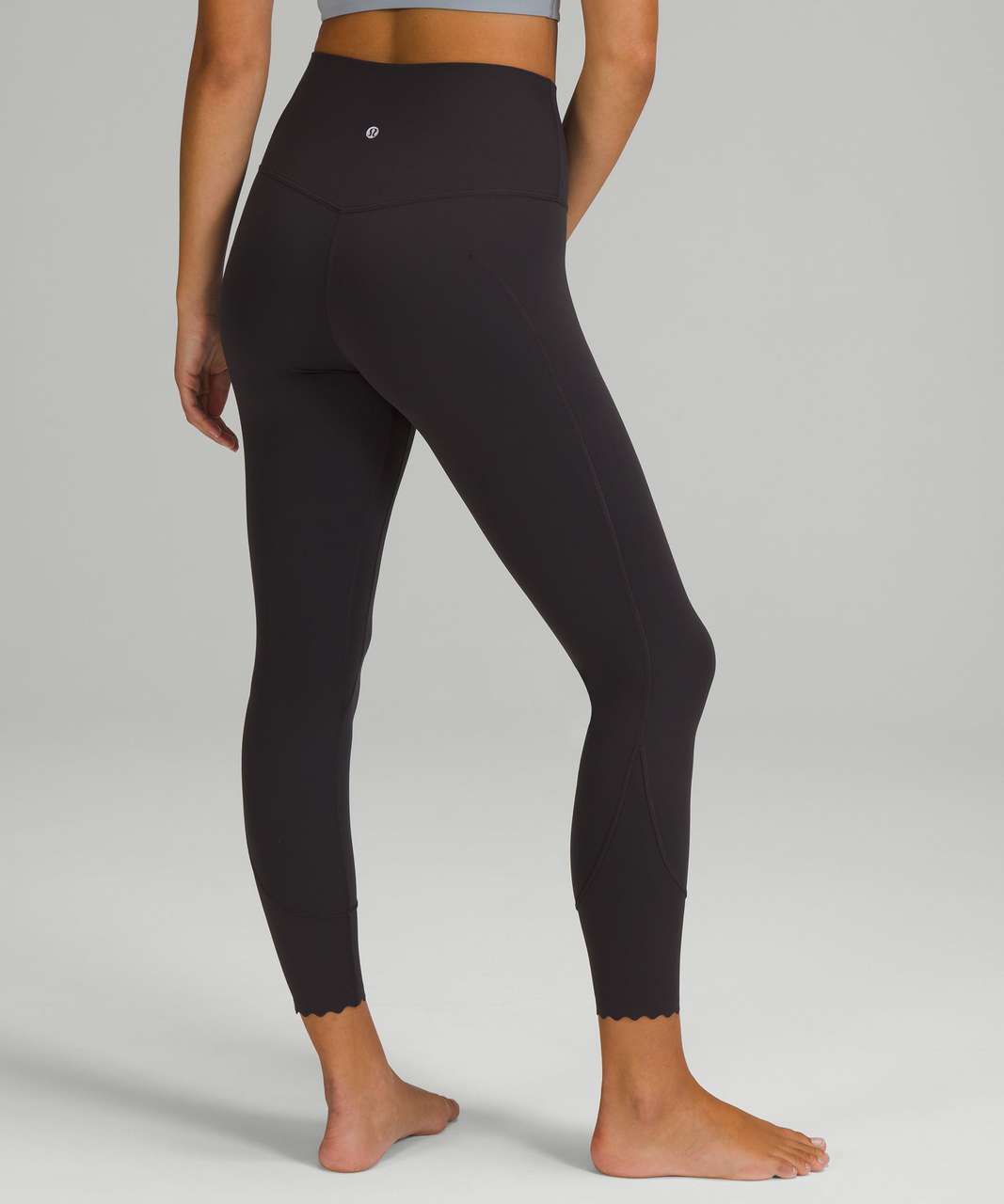 Lululemon Align Scalloped Hem High Rise Pant Black Granite Lulu Fanatics