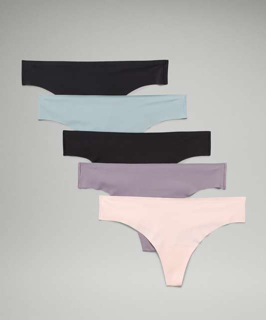 Lululemon UnderEase Mid-Rise Thong Underwear - Dusky Lavender - lulu  fanatics