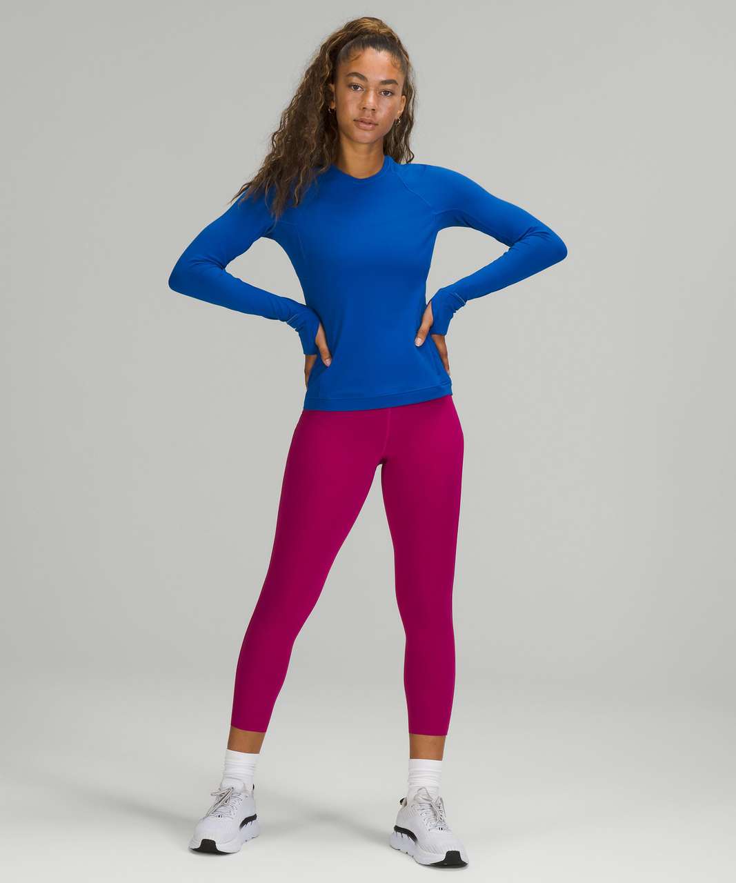 Lululemon Base Pace High-Rise Crop 23 - Wild Berry - lulu fanatics