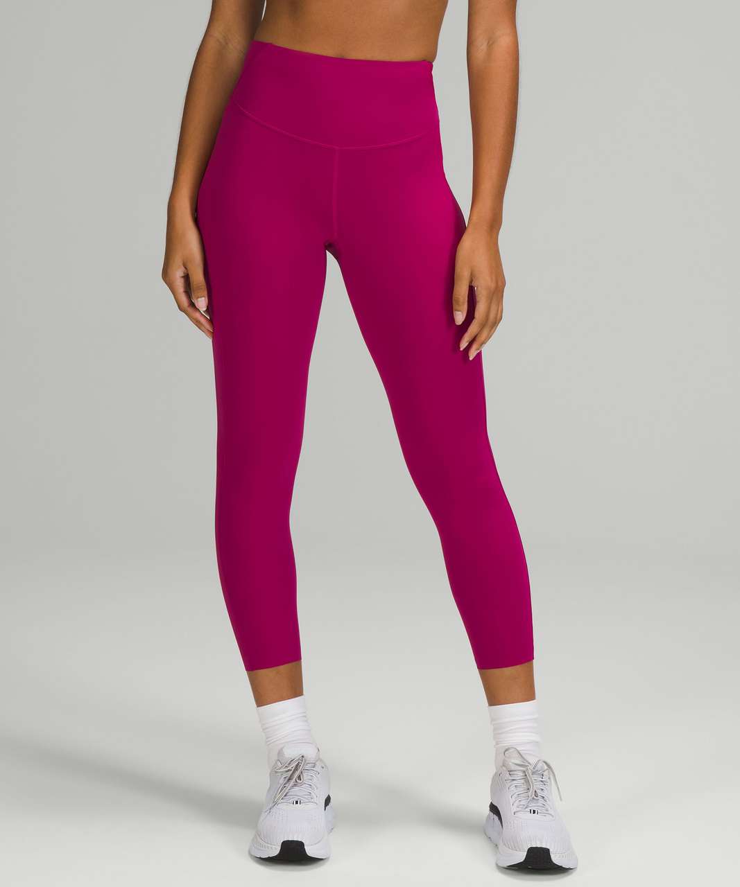 NWT Lululemon Base Pace High Rise Tight 28” FLEECE Wild Berry Pink Sz. 8