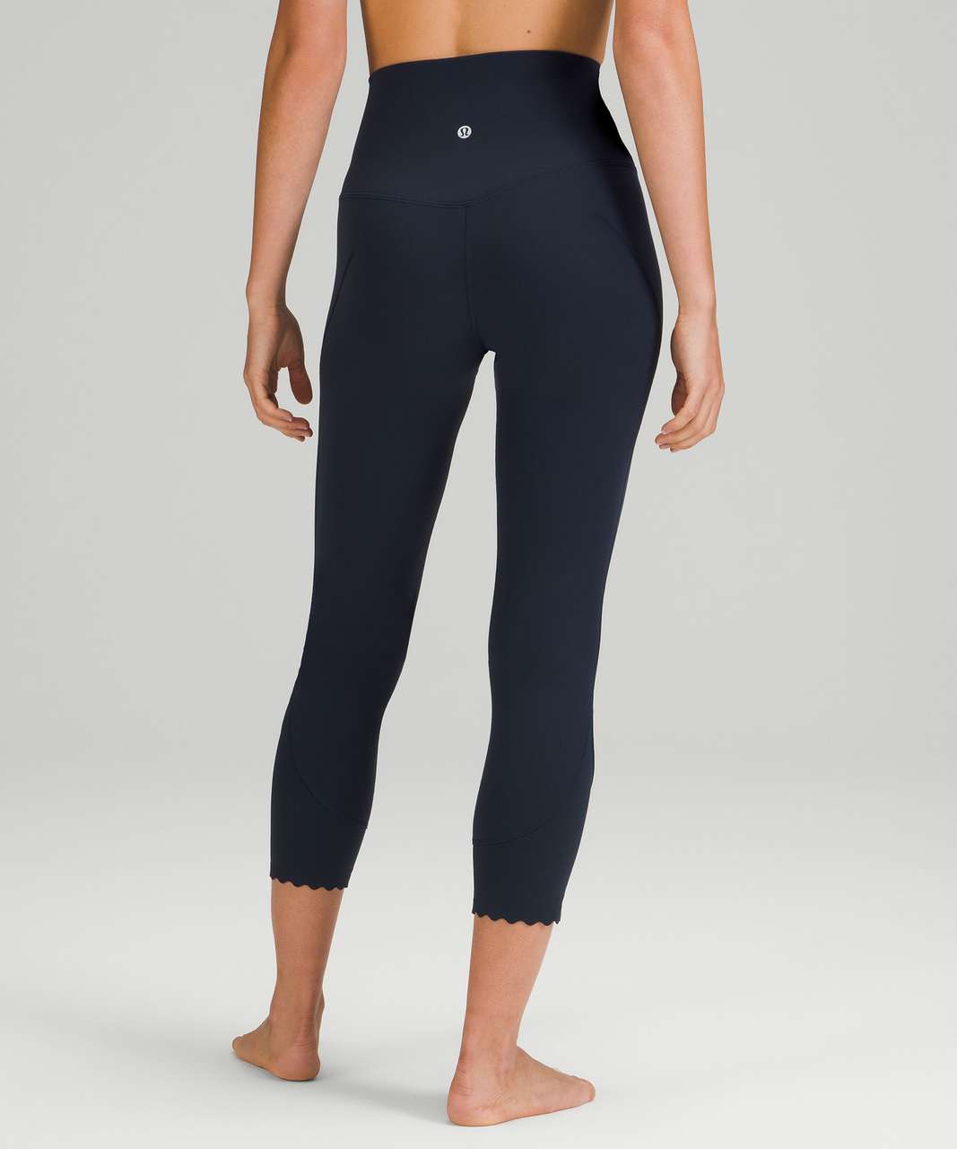 Lululemon Align Scalloped Hem High-Rise Crop 23" - True Navy