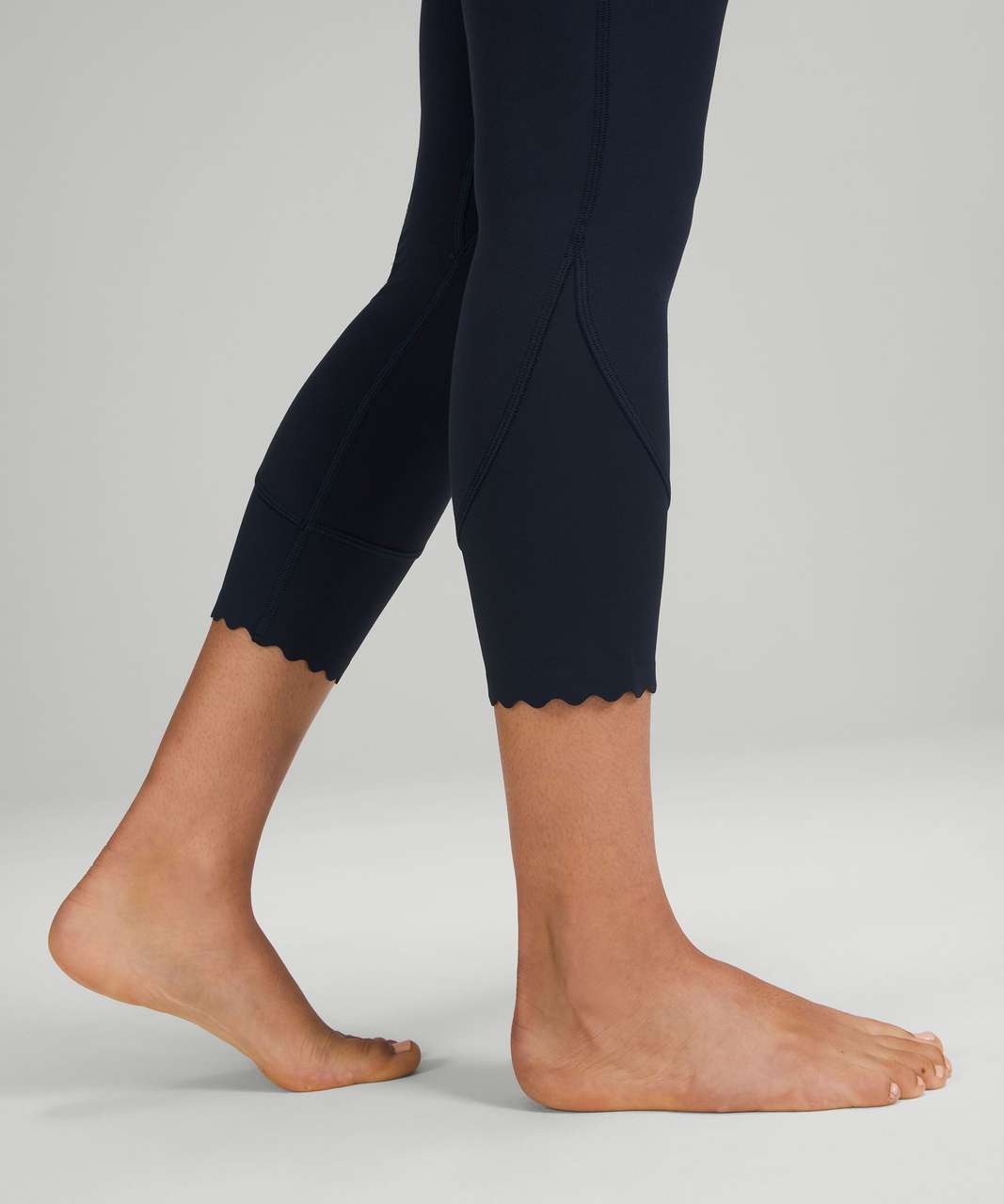 Lululemon Align Scalloped Hem High-Rise Crop 23 - True Navy