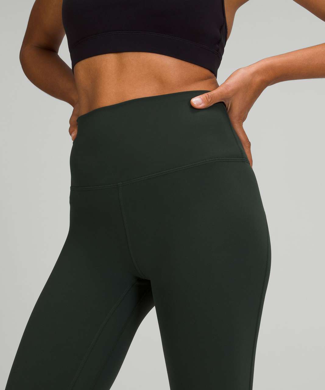 Lululemon Align Scalloped Hem High-Rise Crop 23" - Rainforest Green