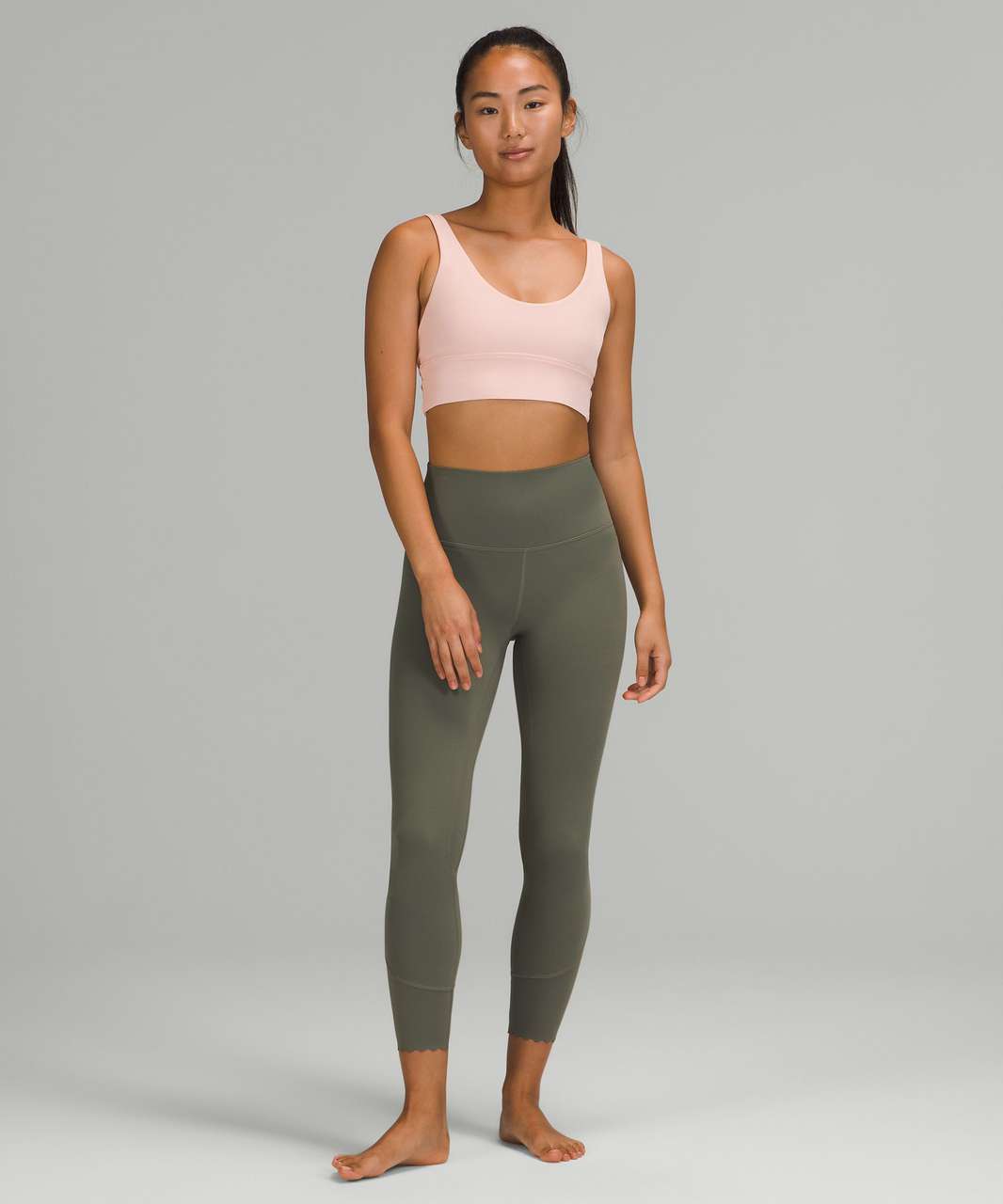 Lululemon Align Reversible Bra *Light Support, A/B Cup - Pink Mist / Pecan  Tan - lulu fanatics